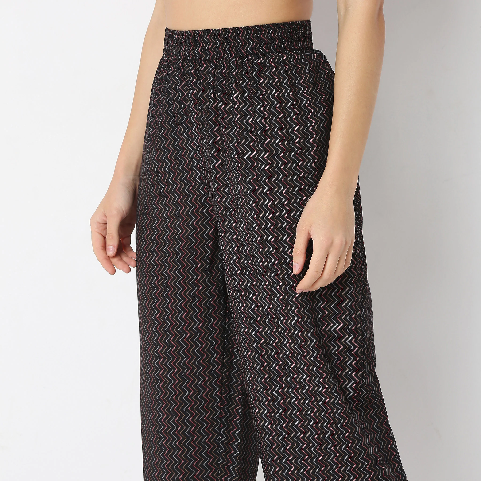 Flare Fit Printed Essential Band Collar Kurta With Pant Set - Image 7