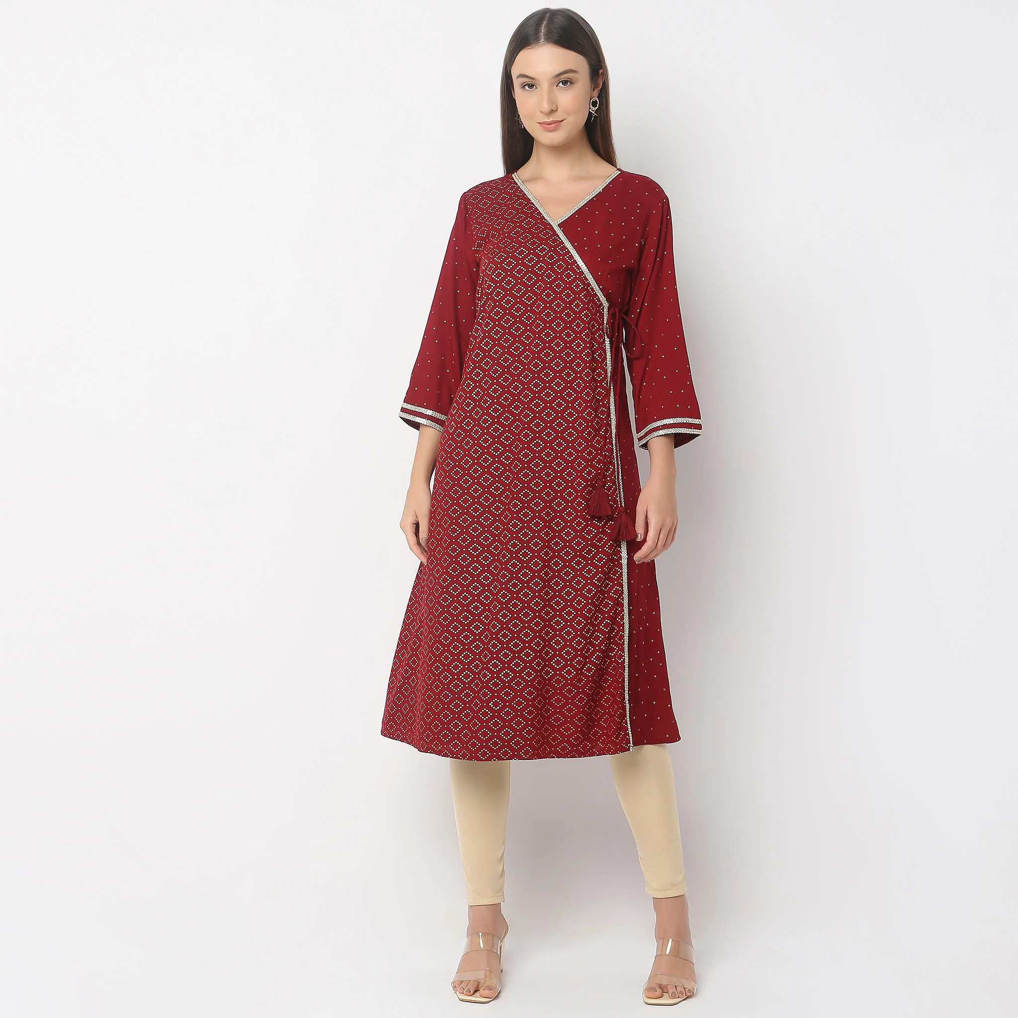 Flare Fit Printed Kurta - Image 2