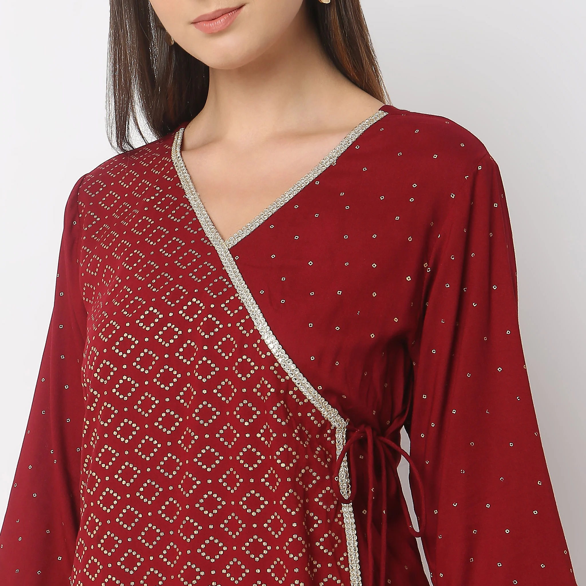 Flare Fit Printed Kurta - Image 4