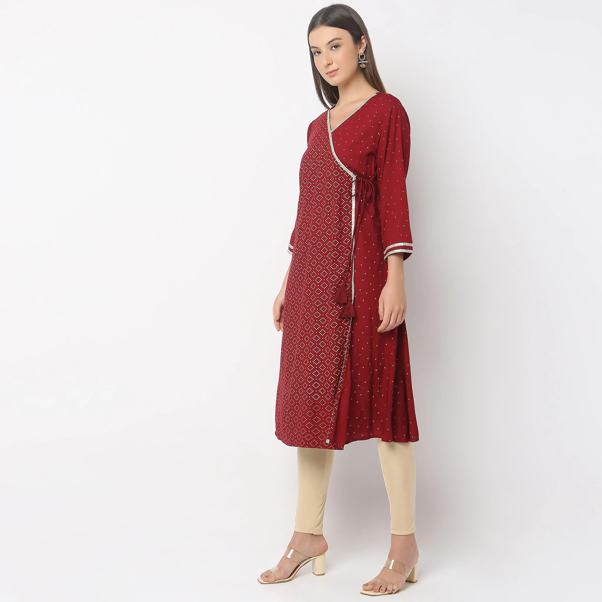 Flare Fit Printed Kurta - Image 5
