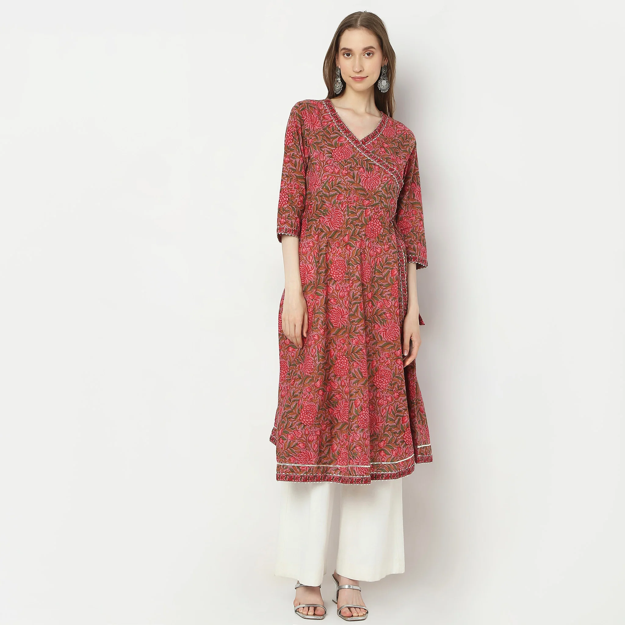 Flare Fit Printed Kurta - Image 2