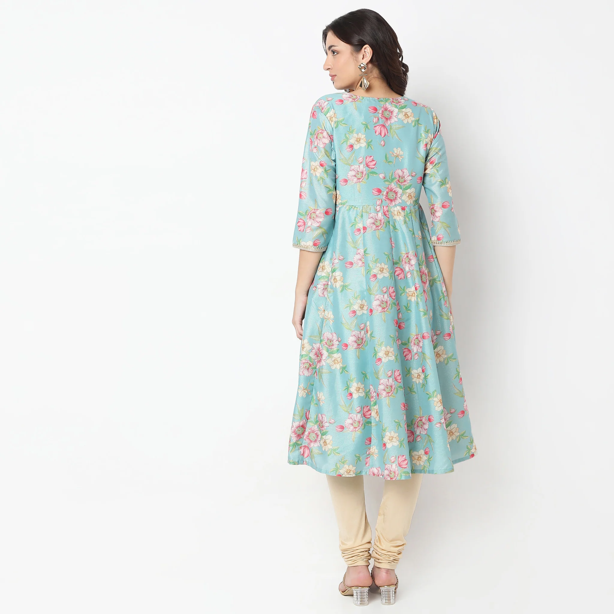 Flare Fit Printed Kurta - Image 3
