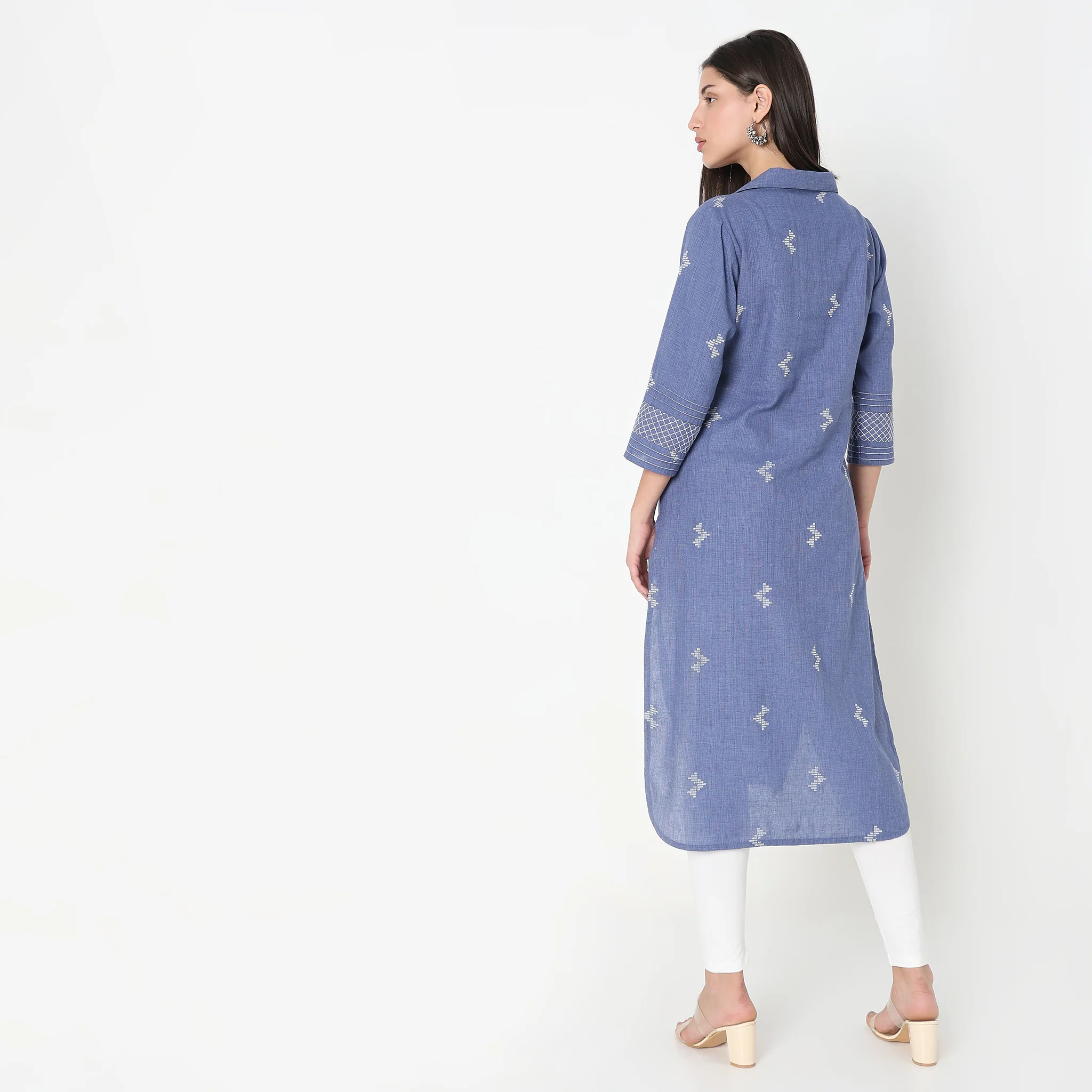 Flare Fit Printed Kurta - Image 3