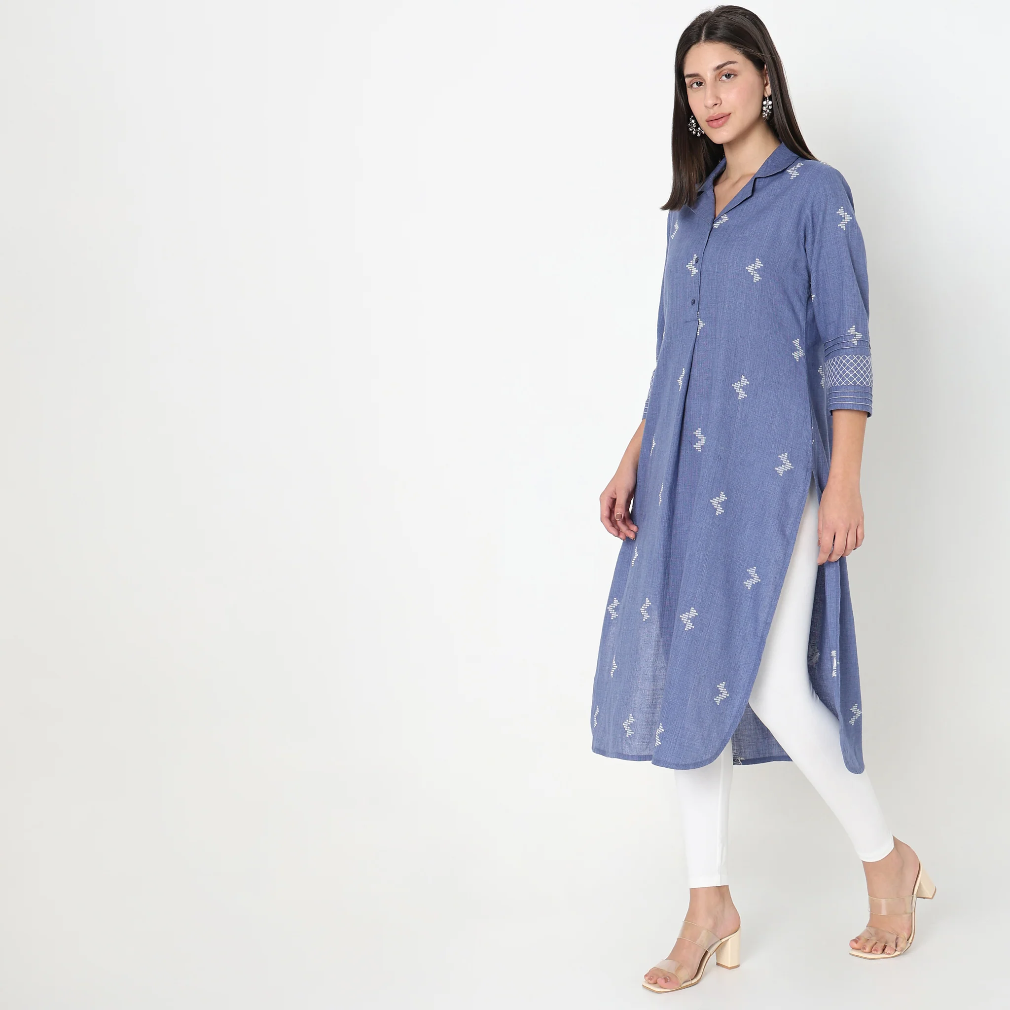 Flare Fit Printed Kurta - Image 4