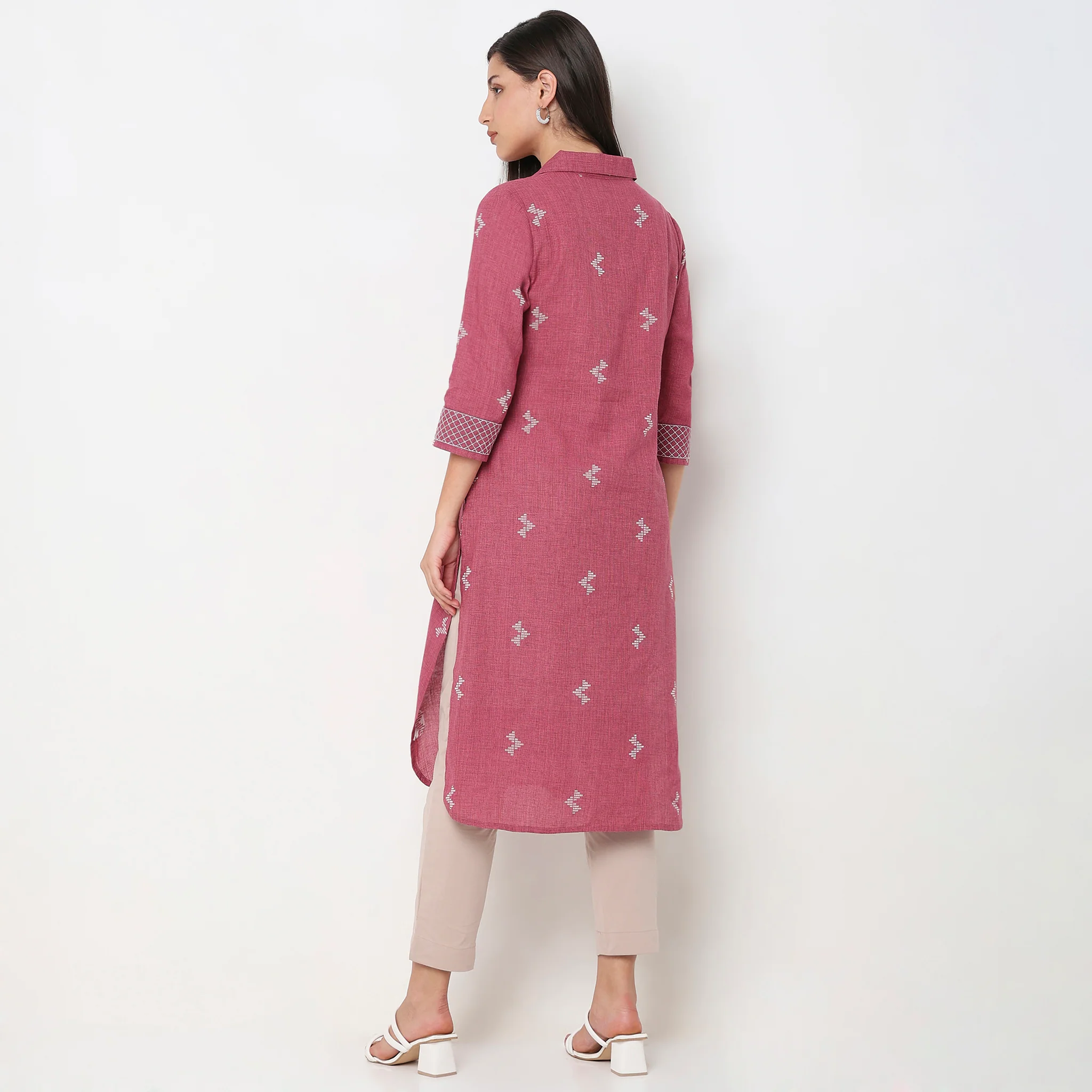 Flare Fit Printed Kurta - Image 8
