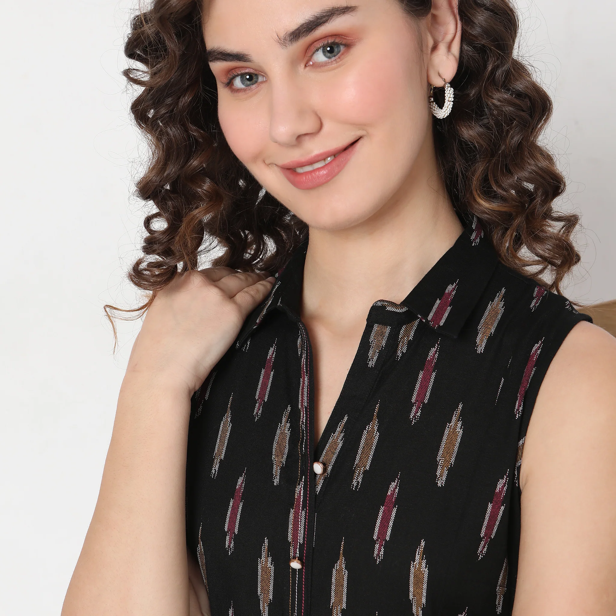 Flare Fit Printed Kurta - Image 4