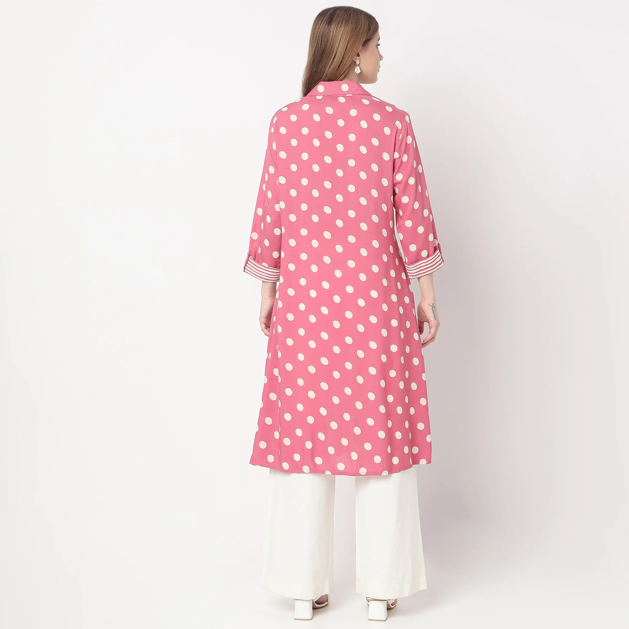 Flare Fit Printed Kurta - Image 3