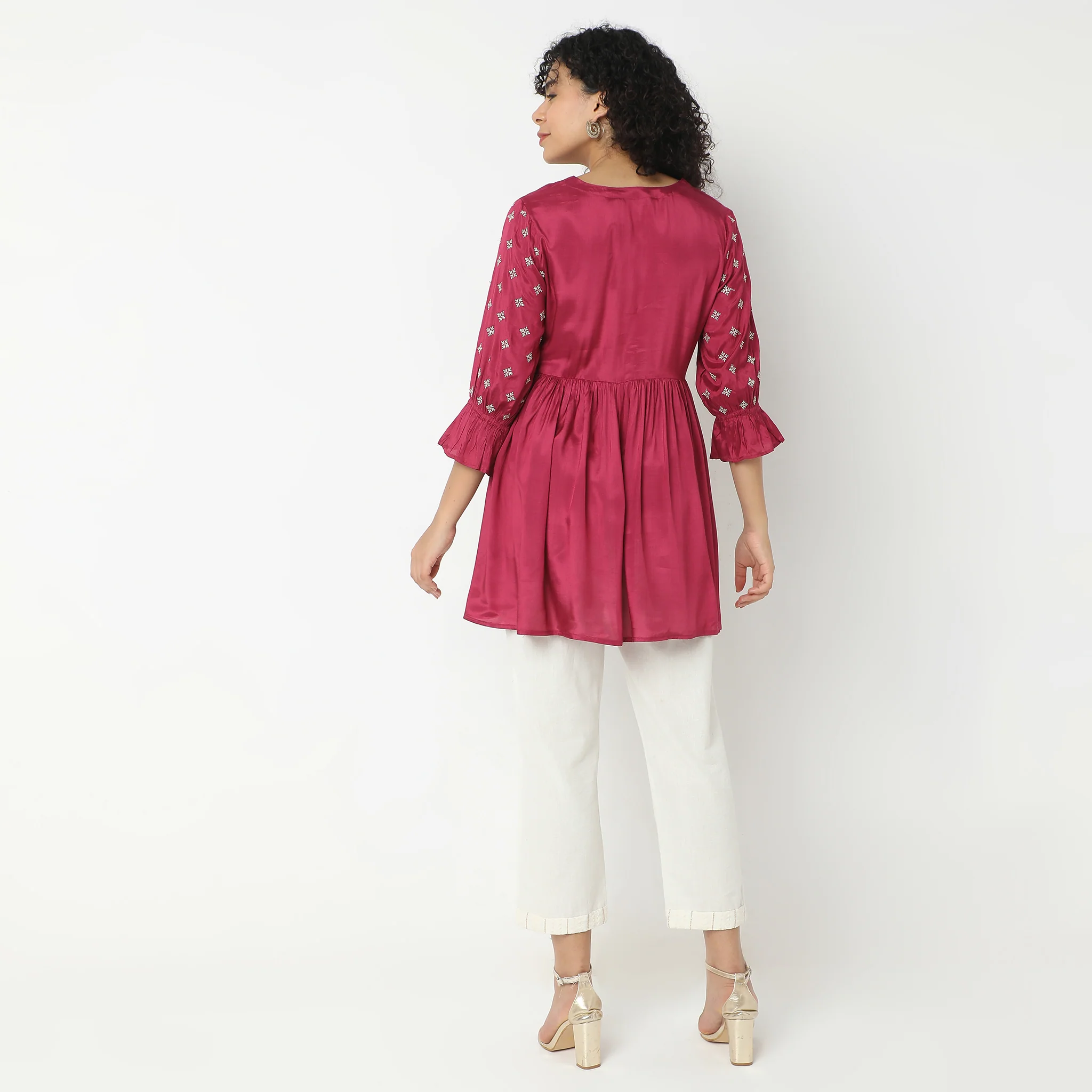 Flare Fit Printed Kurta - Image 3