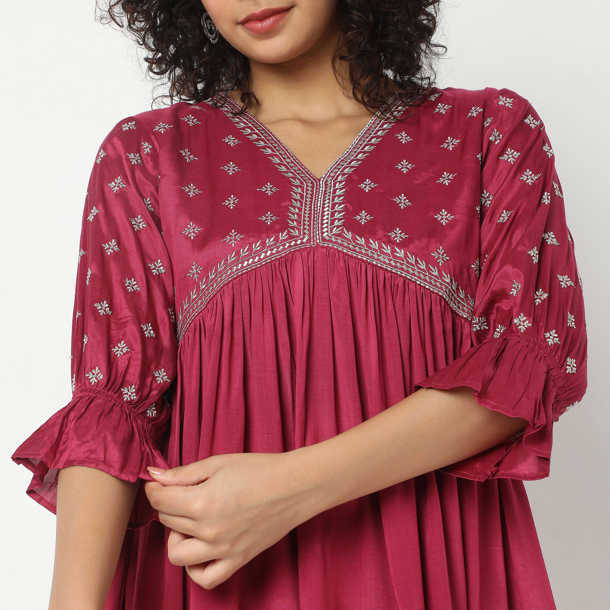 Flare Fit Printed Kurta - Image 5