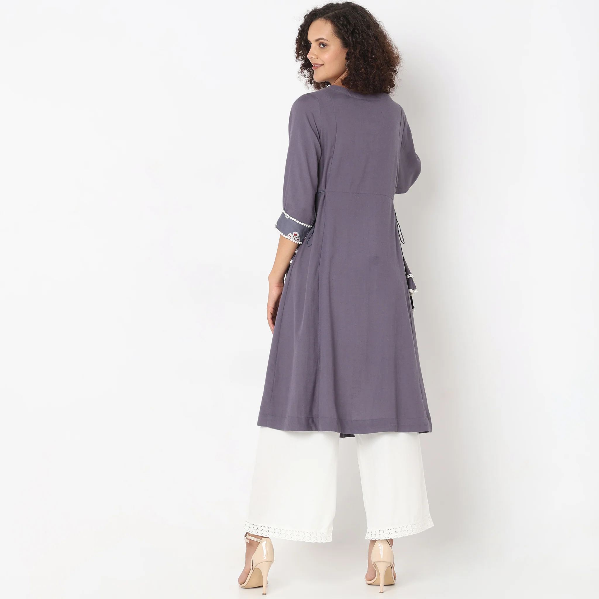 Flare Fit Printed Kurta - Image 8