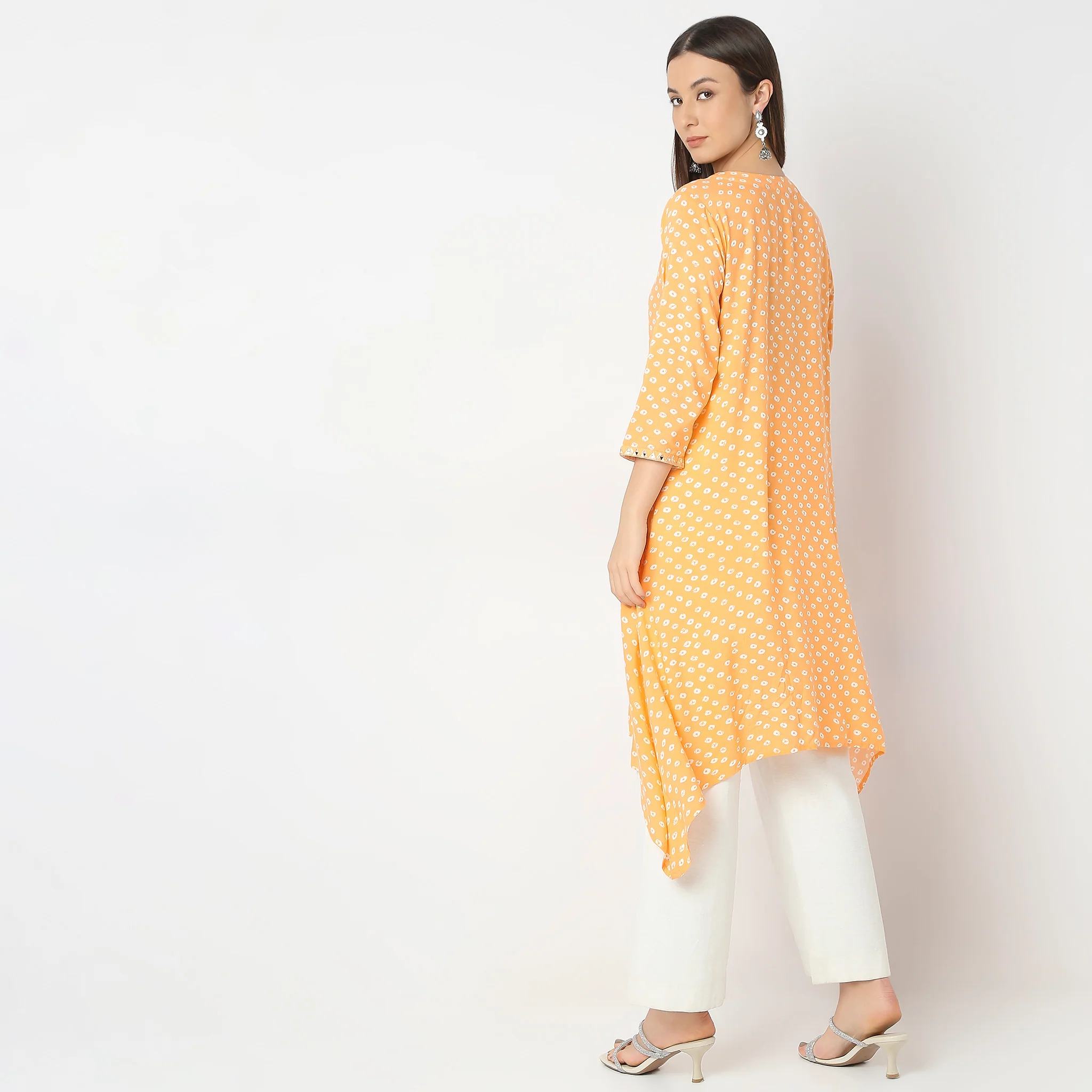 Flare Fit Printed Kurta - Image 3