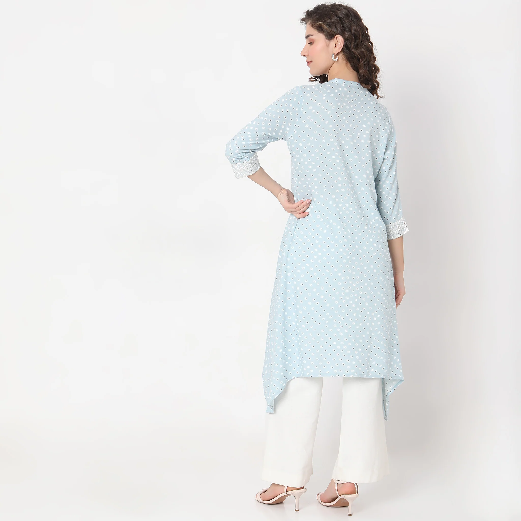 Flare Fit Printed Kurta - Image 3