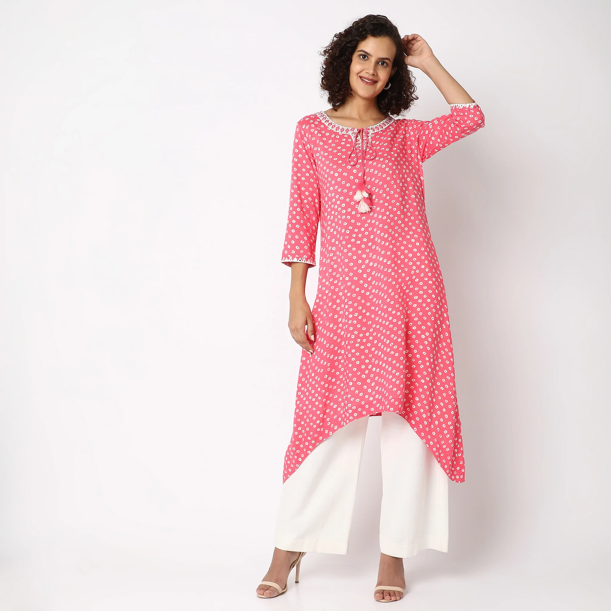 Flare Fit Printed Kurta - Image 7