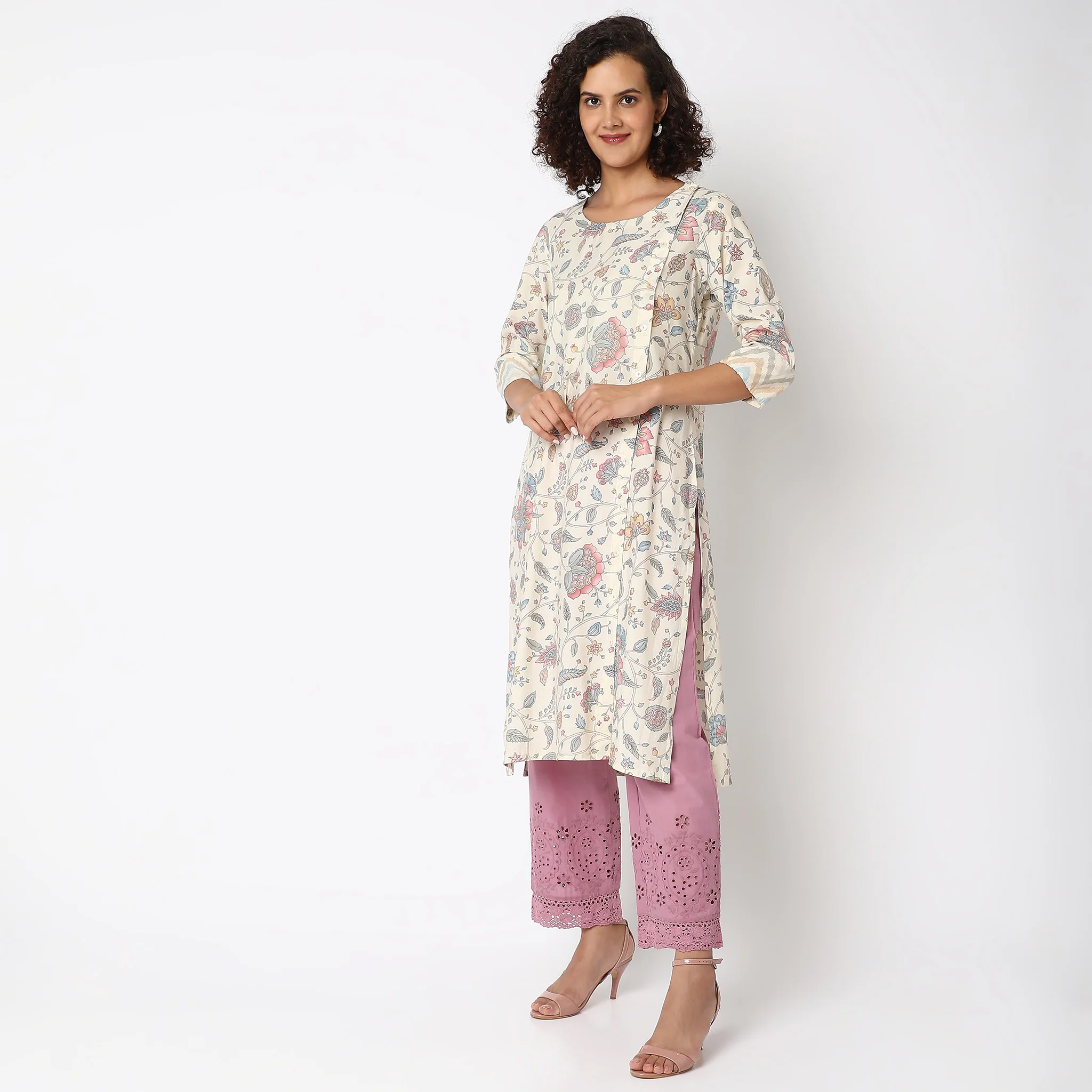 Flare Fit Printed Kurta