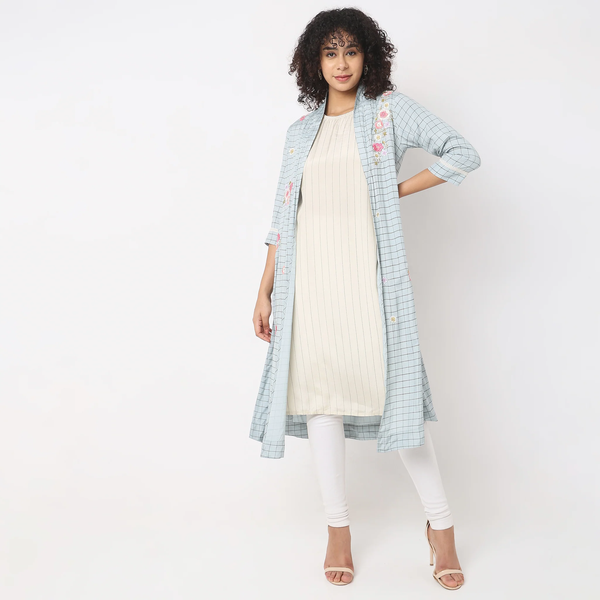 Flare Fit Printed Kurta - Image 2