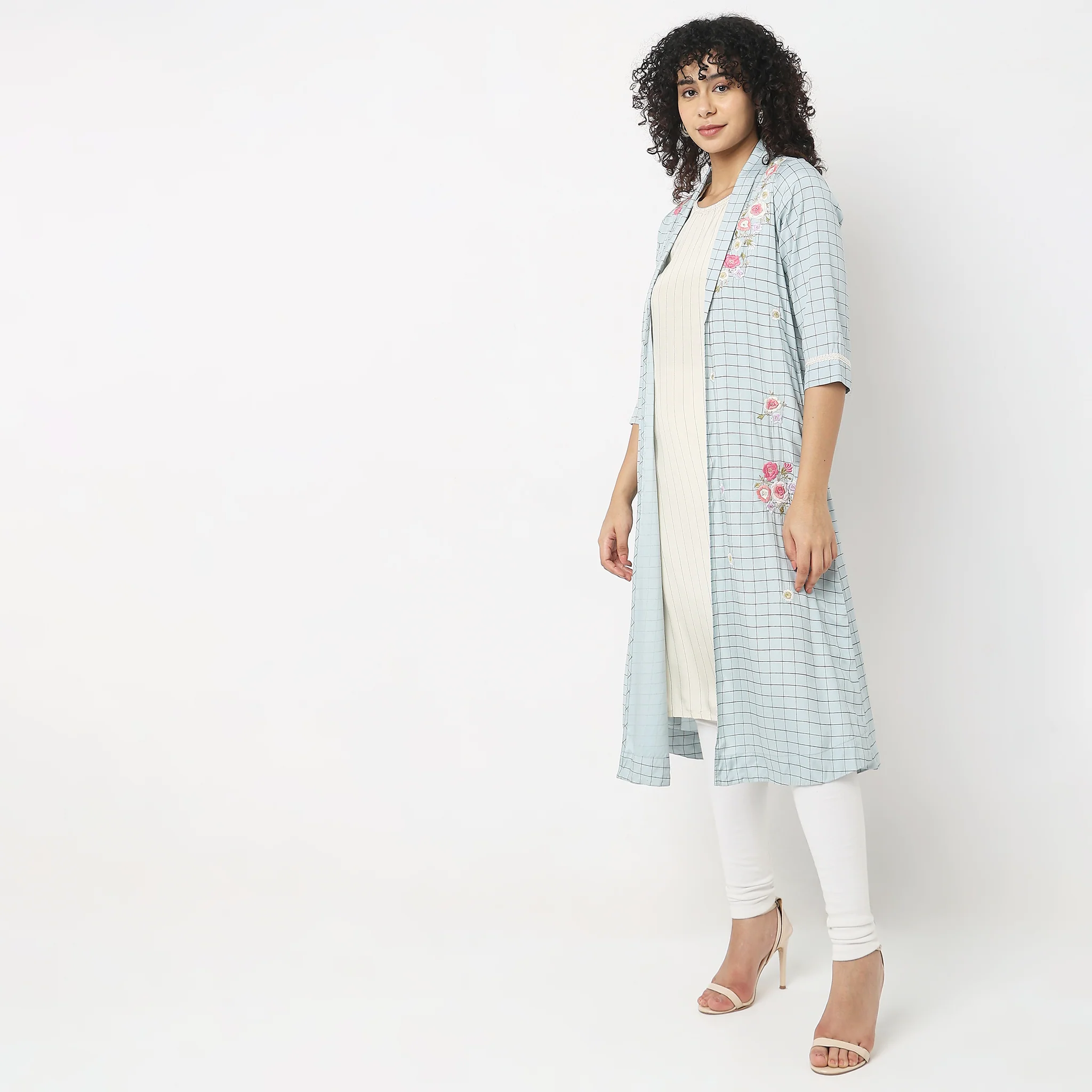 Flare Fit Printed Kurta - Image 5