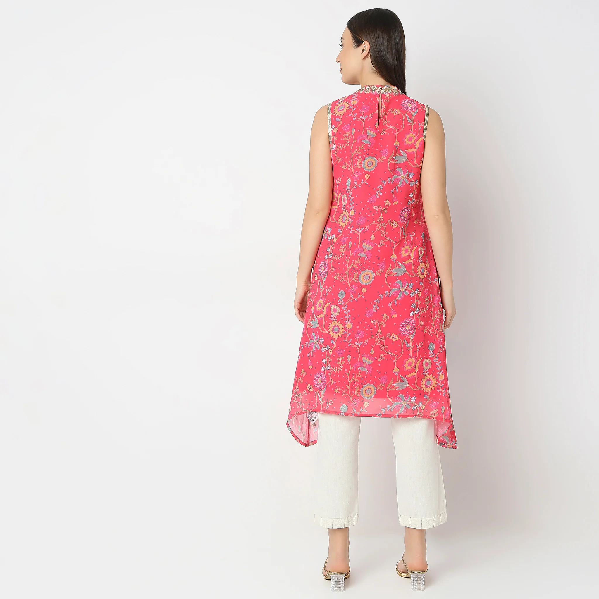 Flare Fit Printed Kurta - Image 3