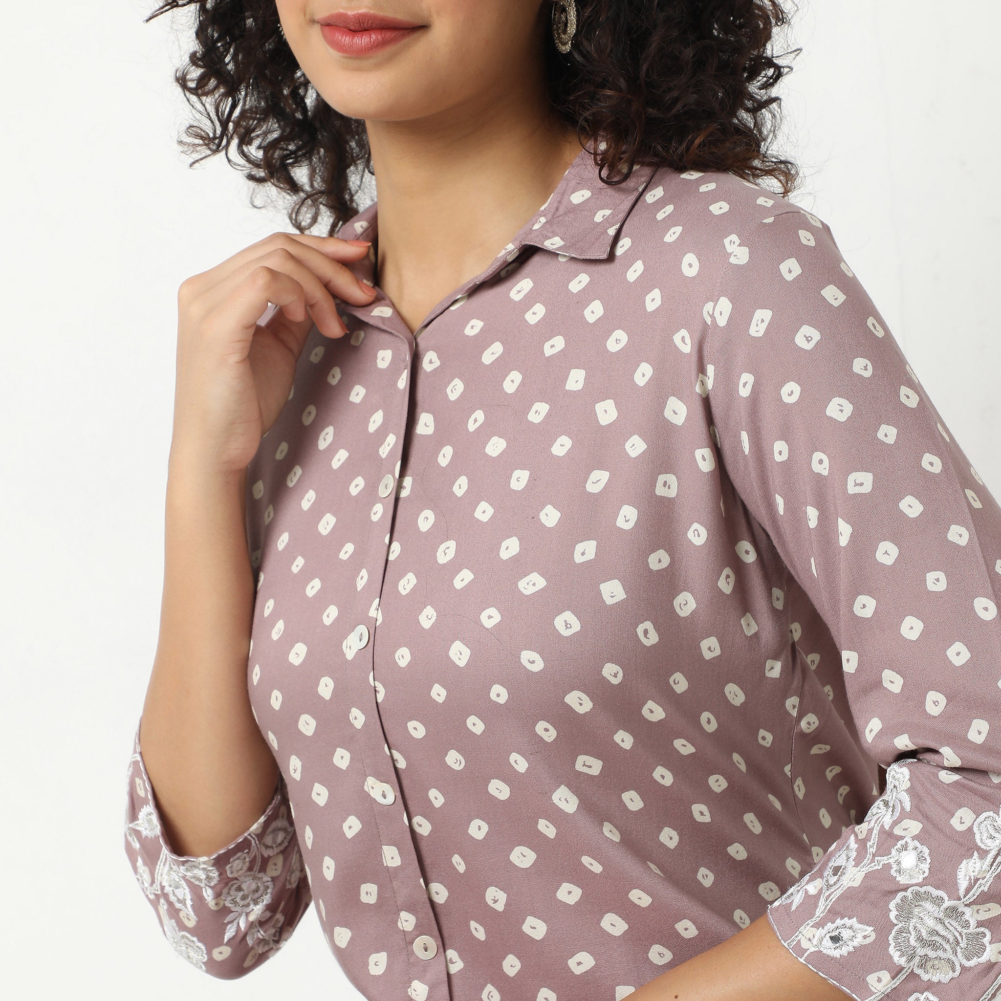 Flare Fit Printed Kurta - Image 5