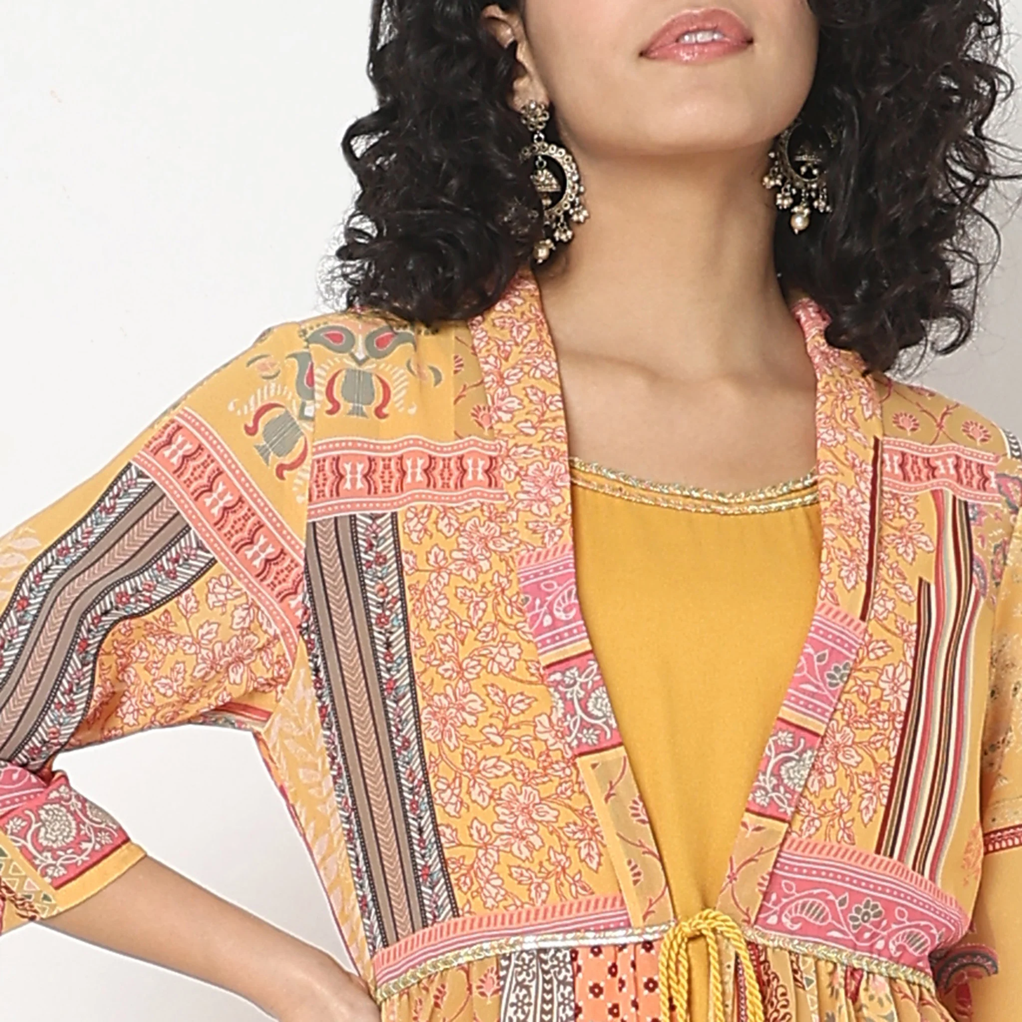 Flare Fit Printed Kurta - Image 4