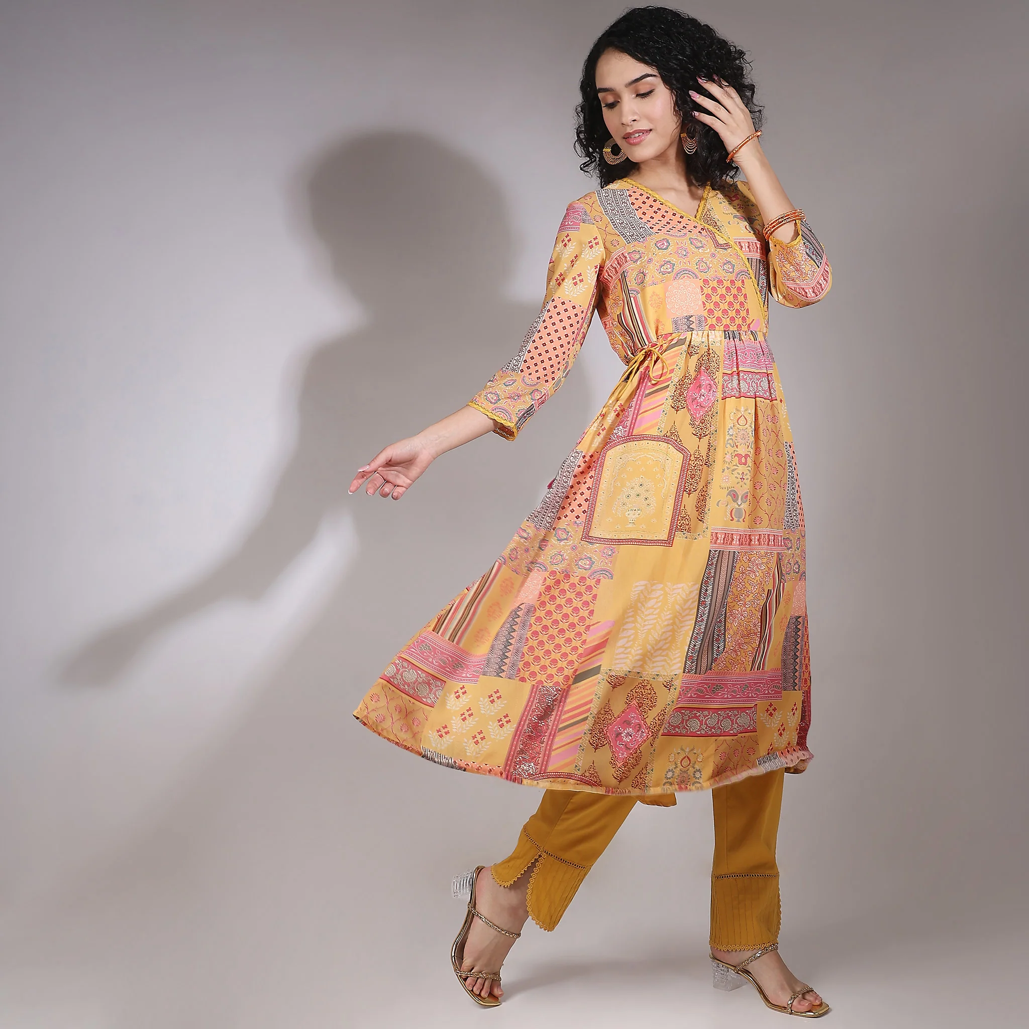 Flare Fit Printed Kurta