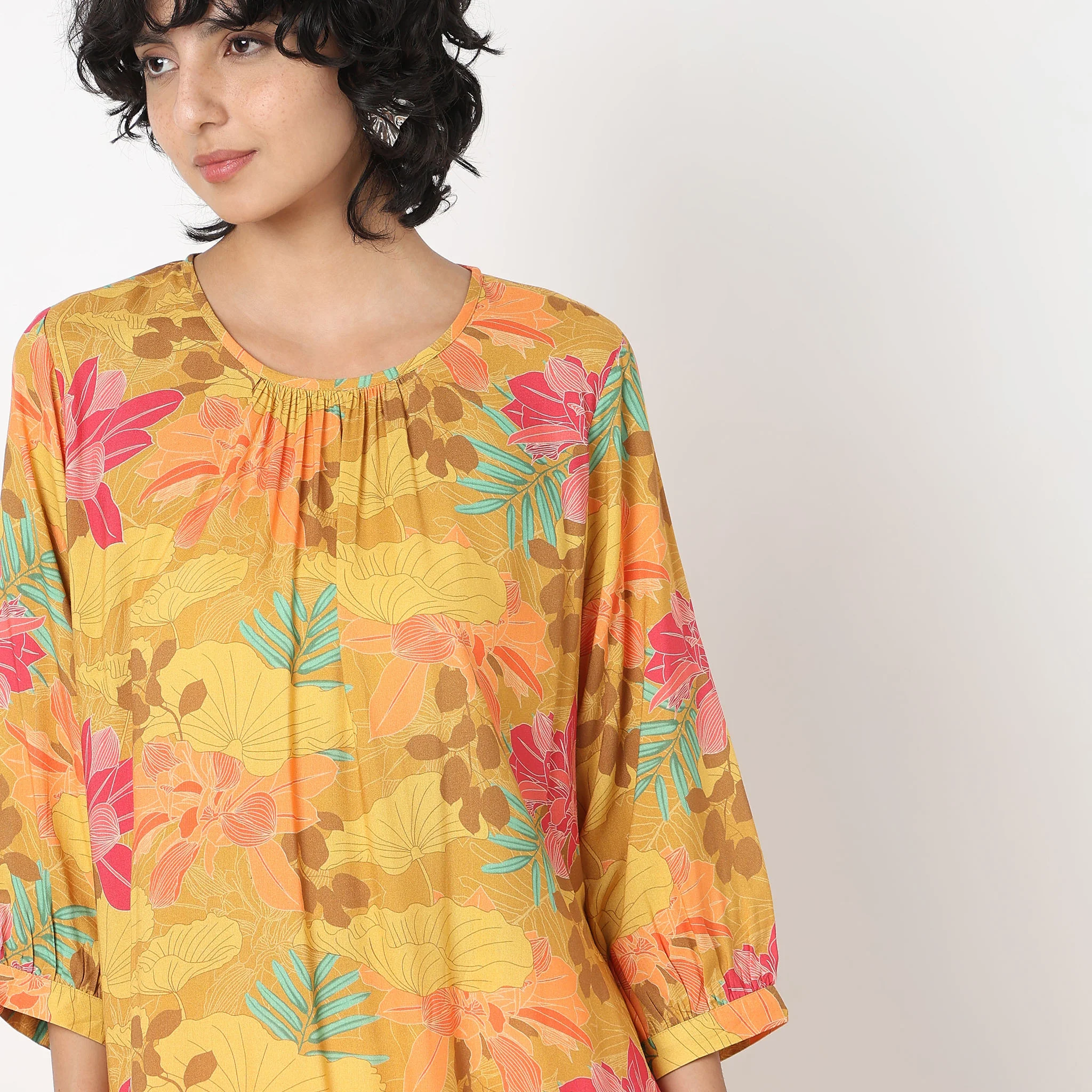 Flare Fit Printed Kurta - Image 4