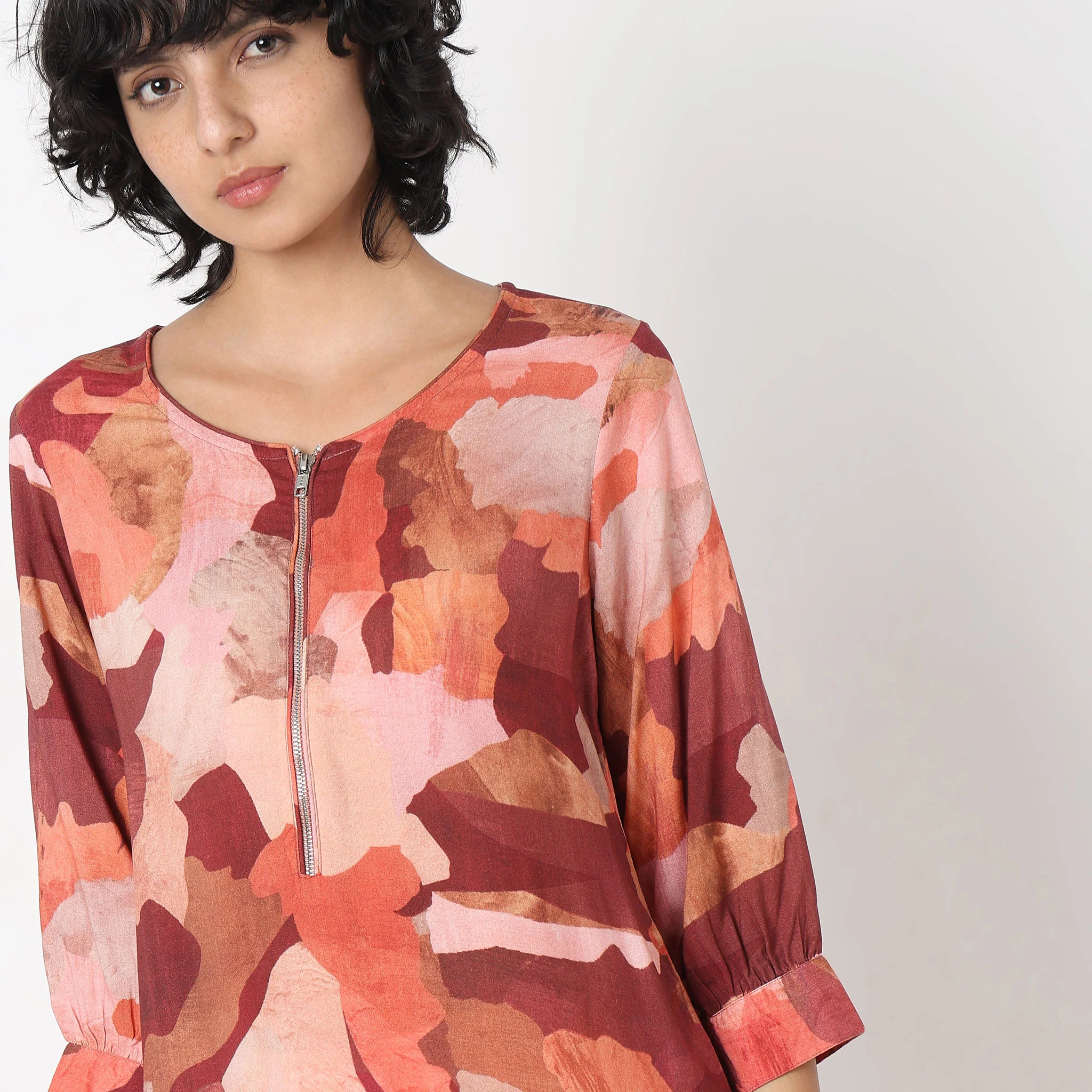 Flare Fit Printed Kurta - Image 4