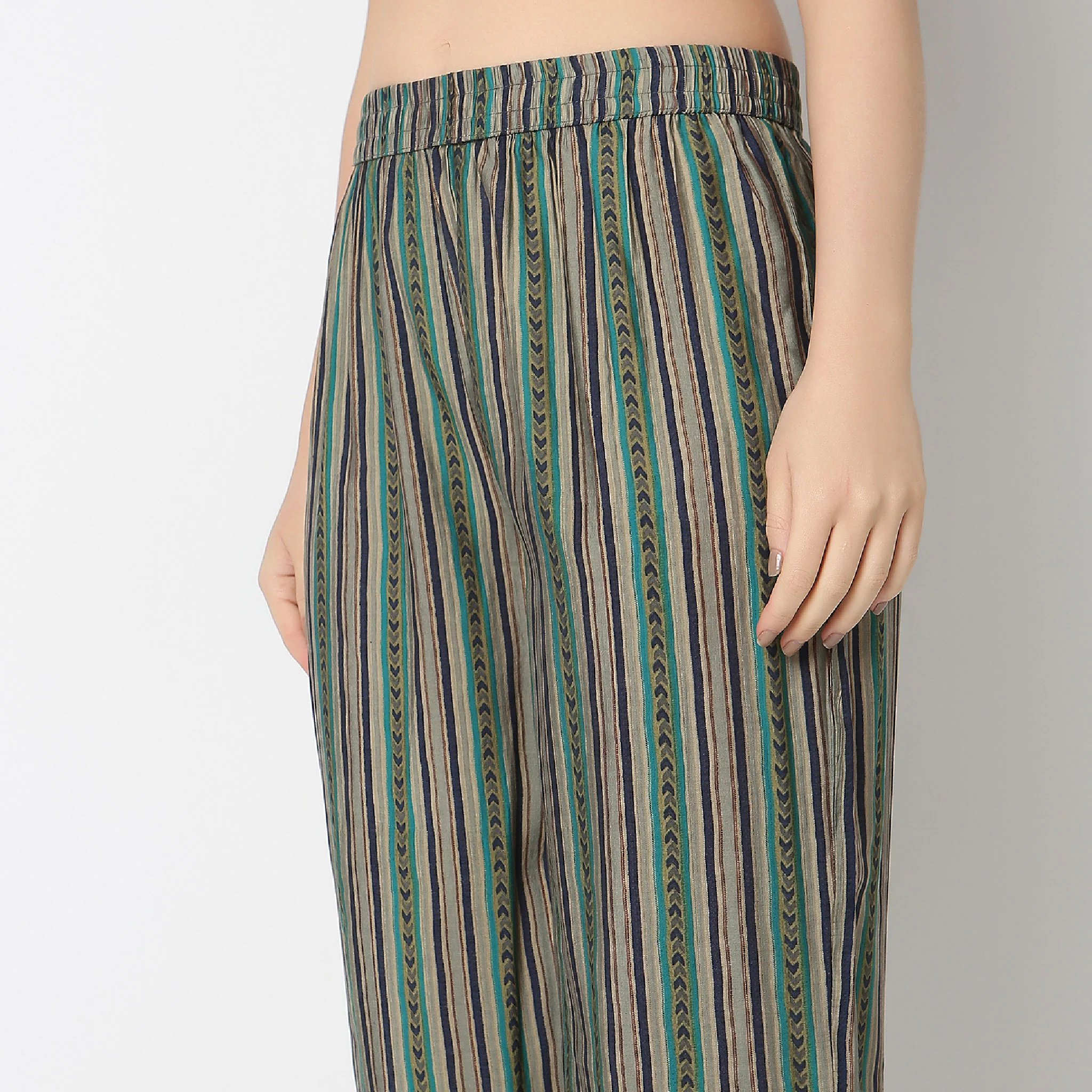 Flare Fit Printed Kurta With Pant Co-Ords - Image 5