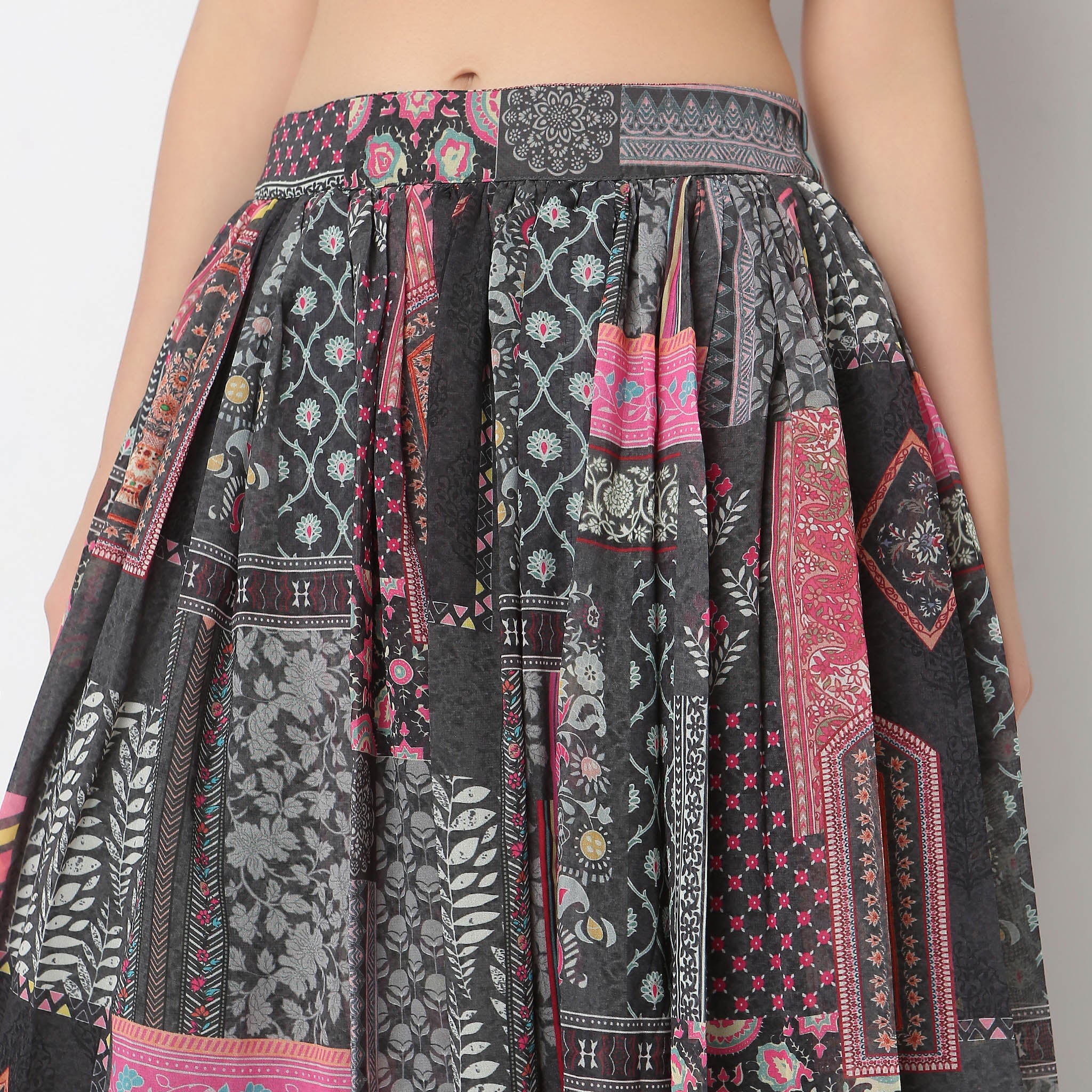 Flare Fit Printed Skirt - Image 4