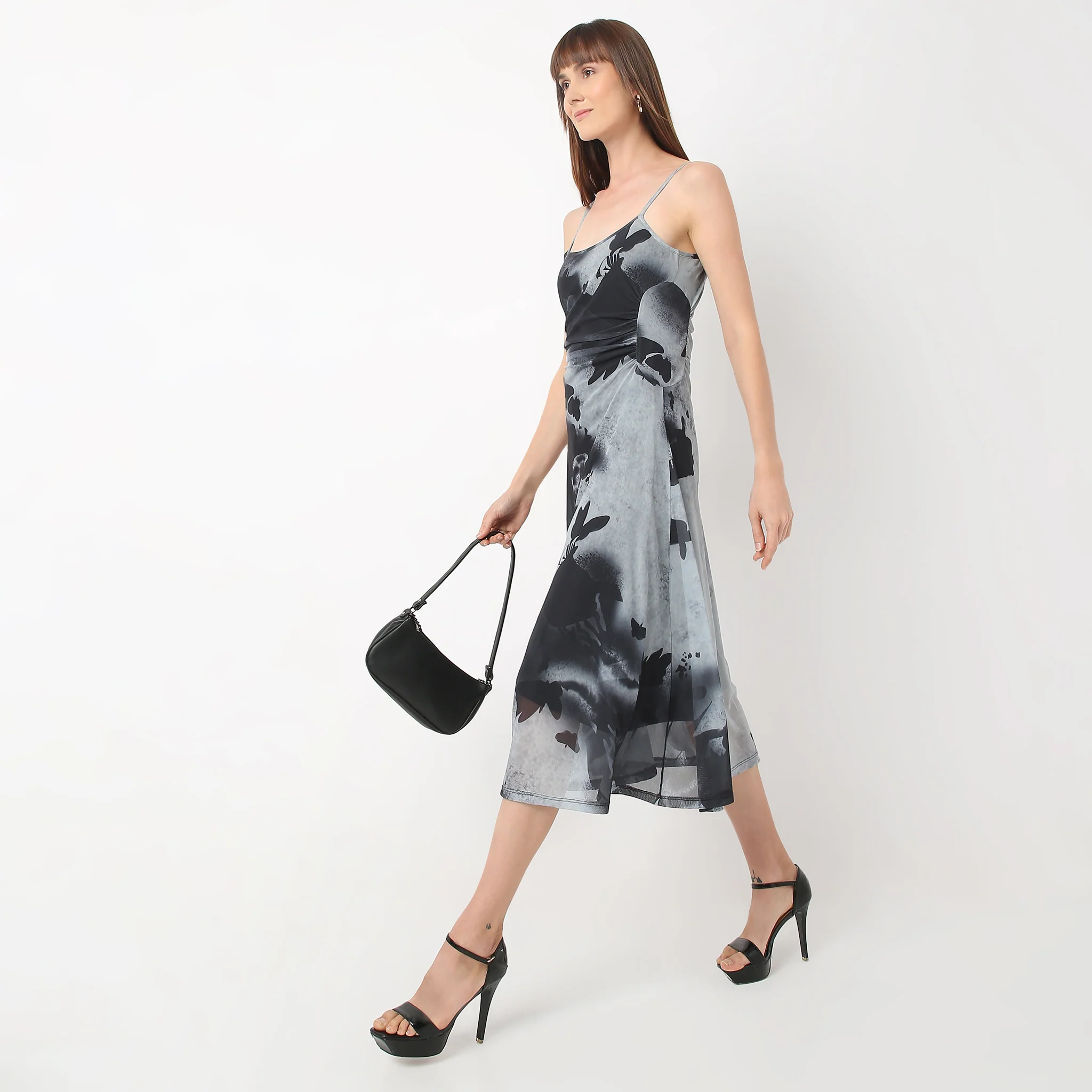 Flare Fit Printed Trendy Dress