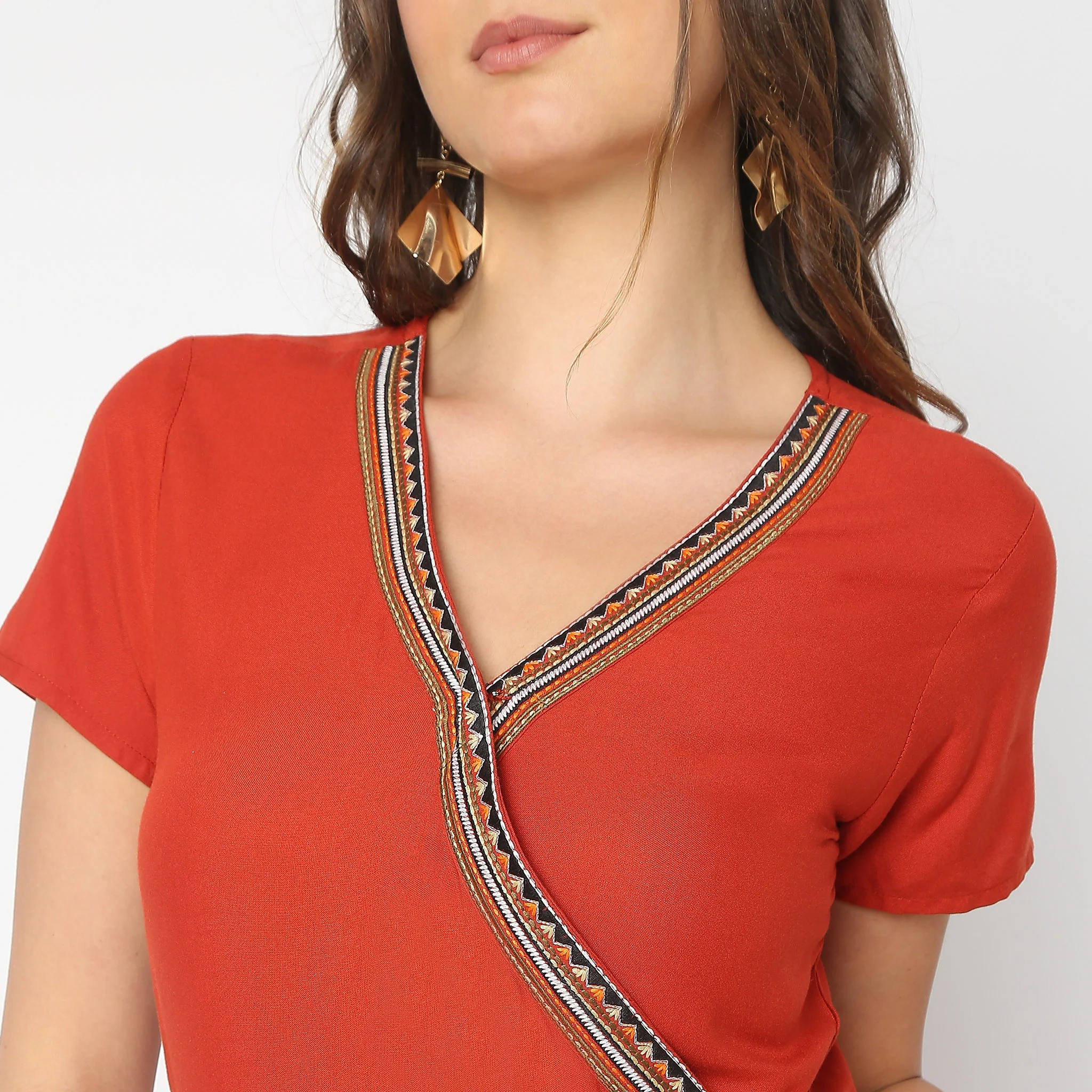 Flare Fit Solid Dress - Image 4