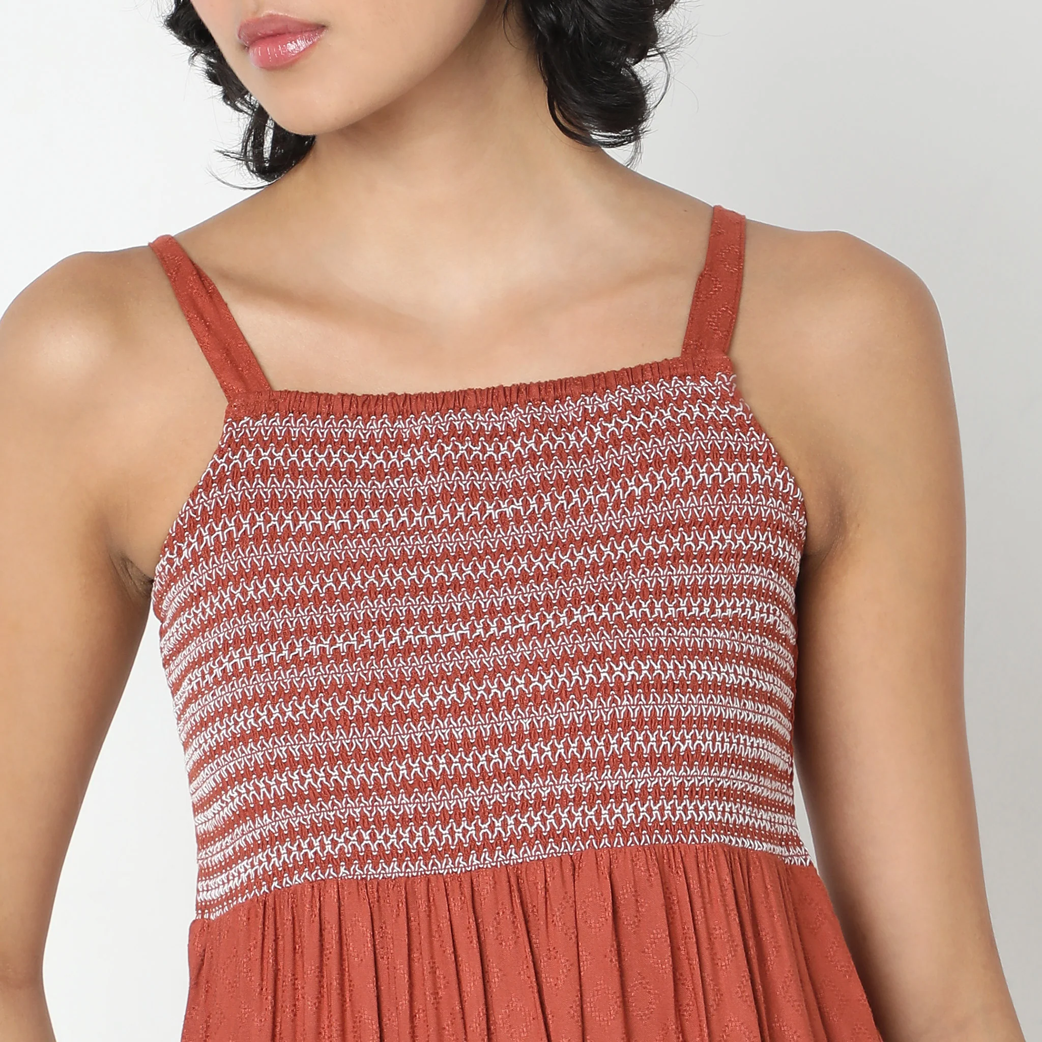 Flare Fit Solid Dress - Image 4