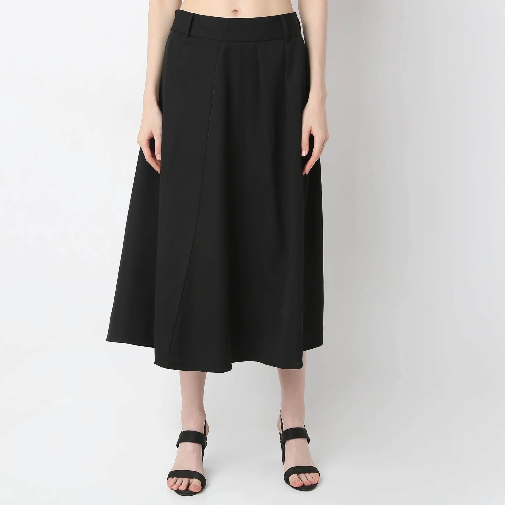 Flare Fit Knee Length Skirts - Image 2