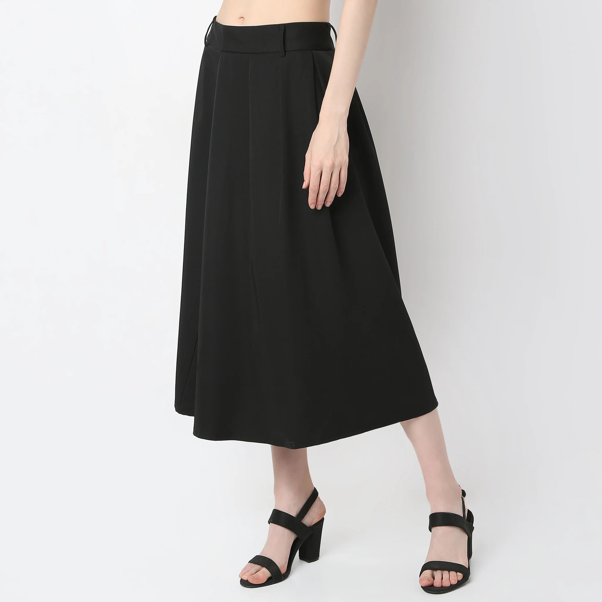Flare Fit Knee Length Skirts - Image 5