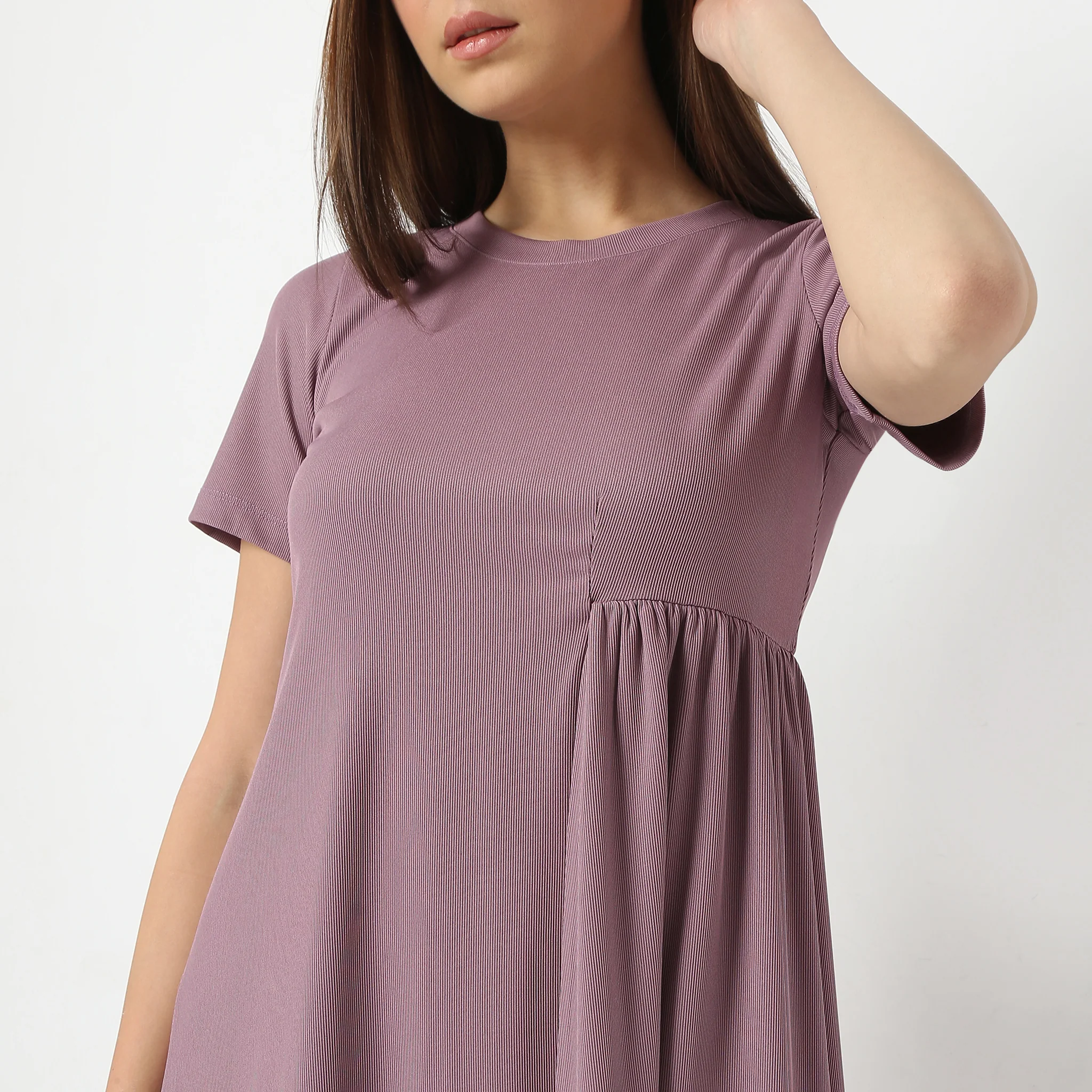 Flare Fit Short Sleeve Knee Length Betty Dress - Image 8
