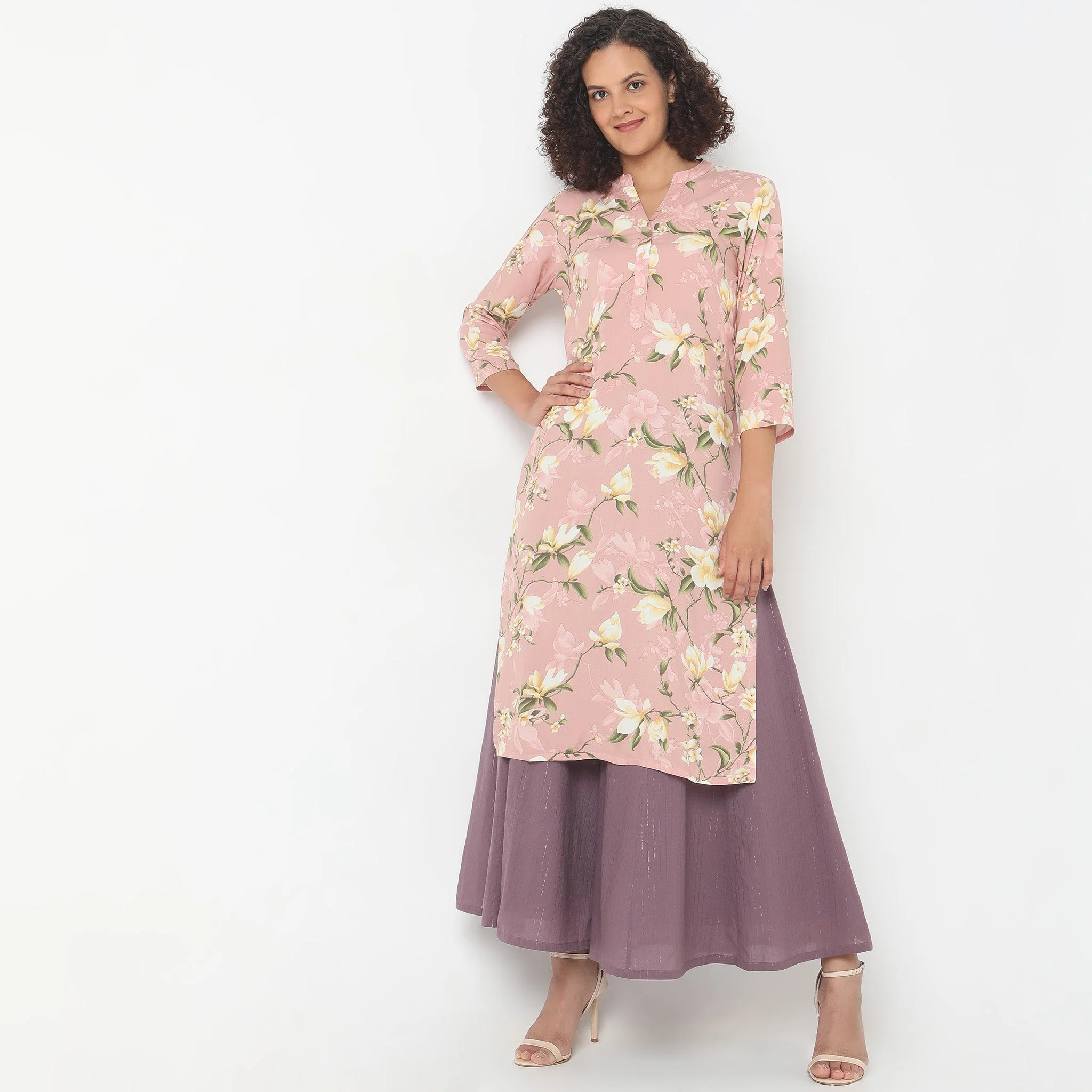 Flare Fit Striped High Rise Palazzos - Image 20