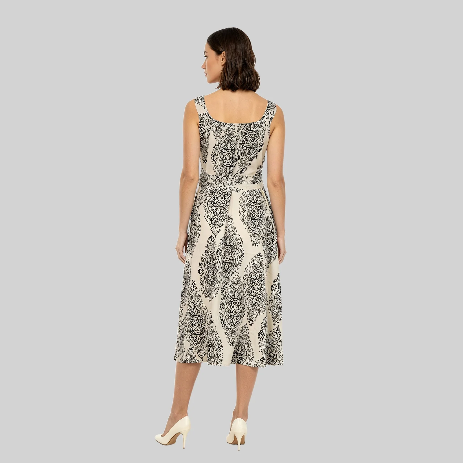 Flared Strappy A-Line Dress - Image 3