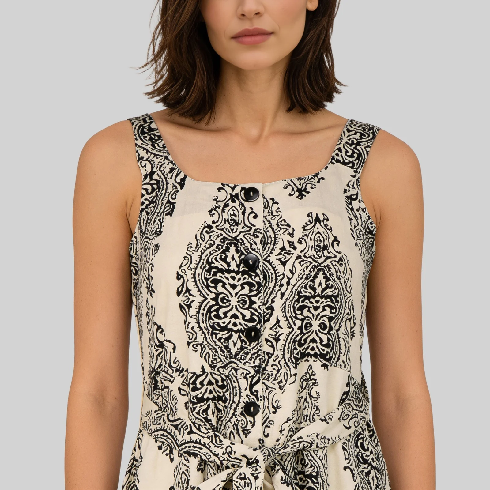 Flared Strappy A-Line Dress - Image 4