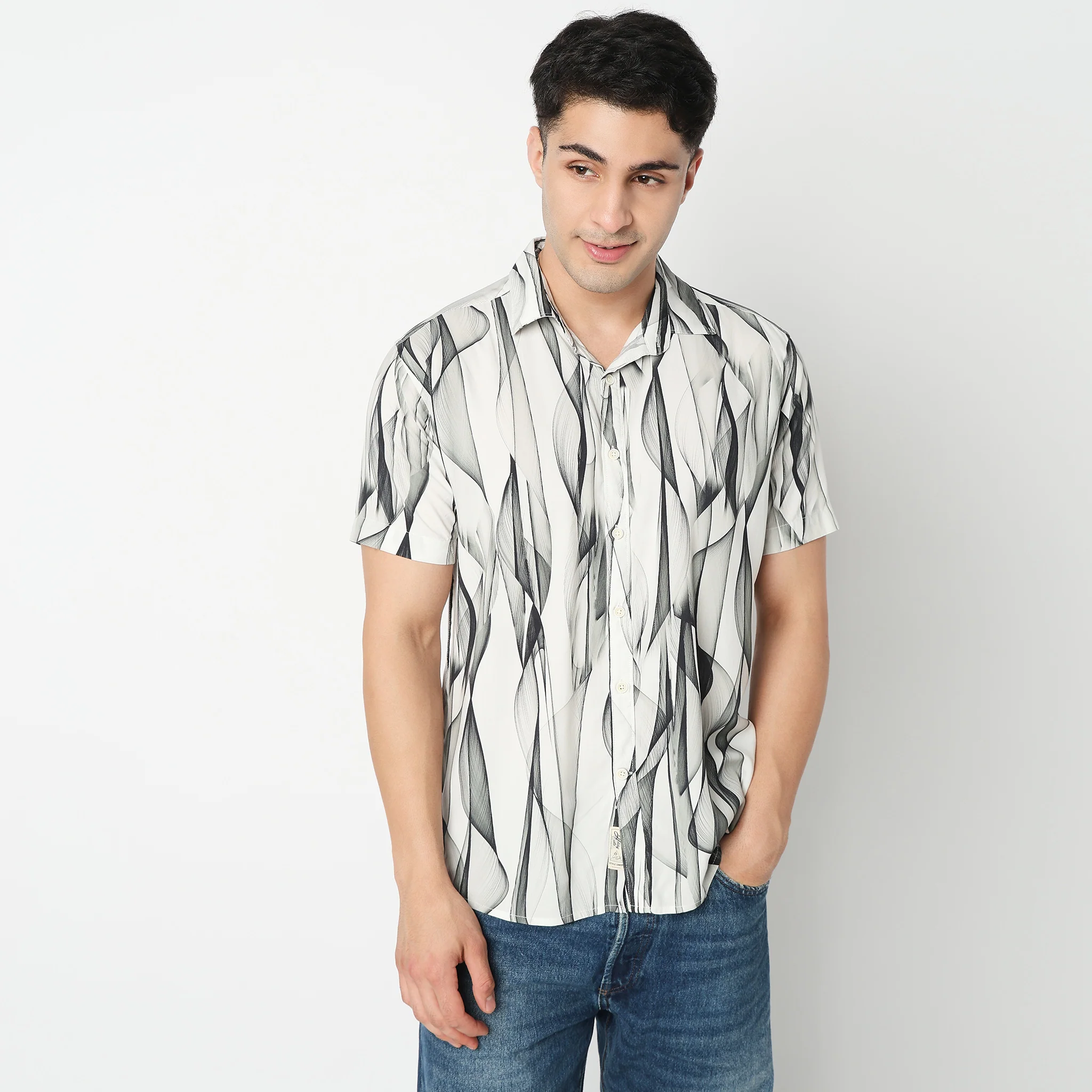 Floral Half Sleeve Retreat Shirt - Image 2