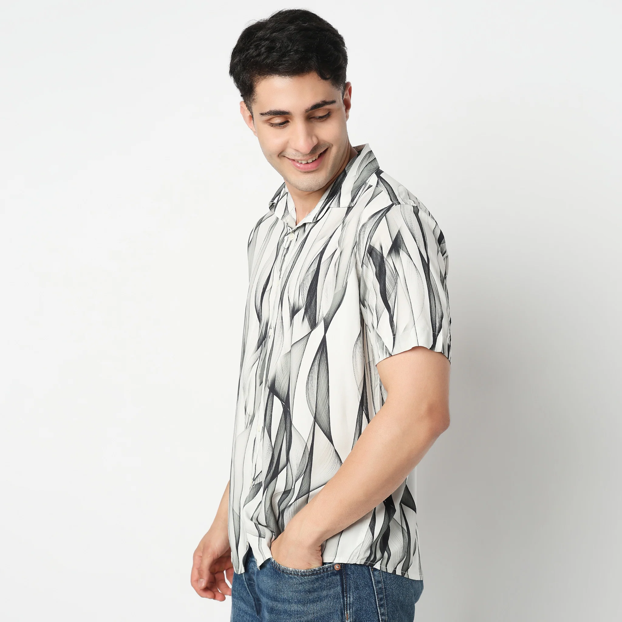 Floral Half Sleeve Retreat Shirt - Image 5