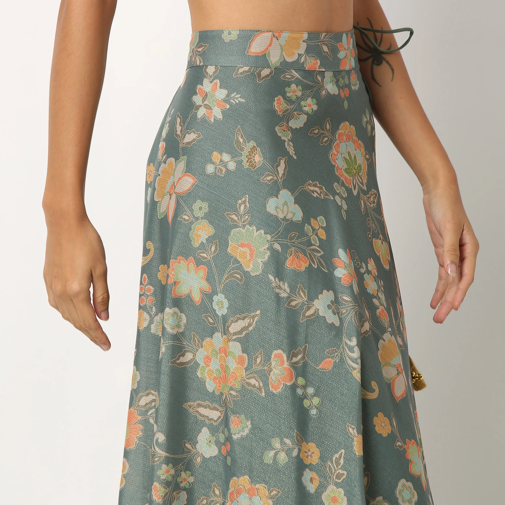 Floral Flared Skirt - Image 4