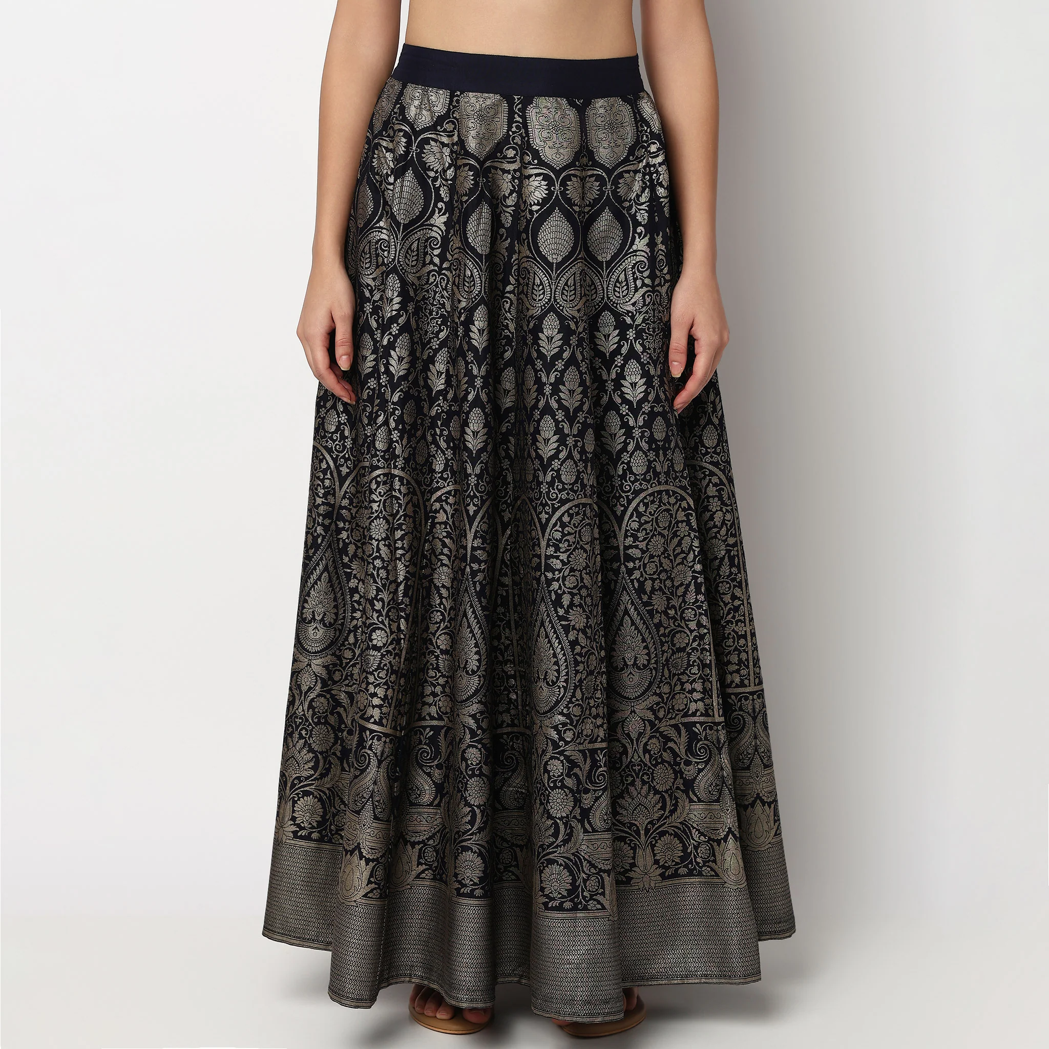 Foil Print Kalidar Skirt - Image 2