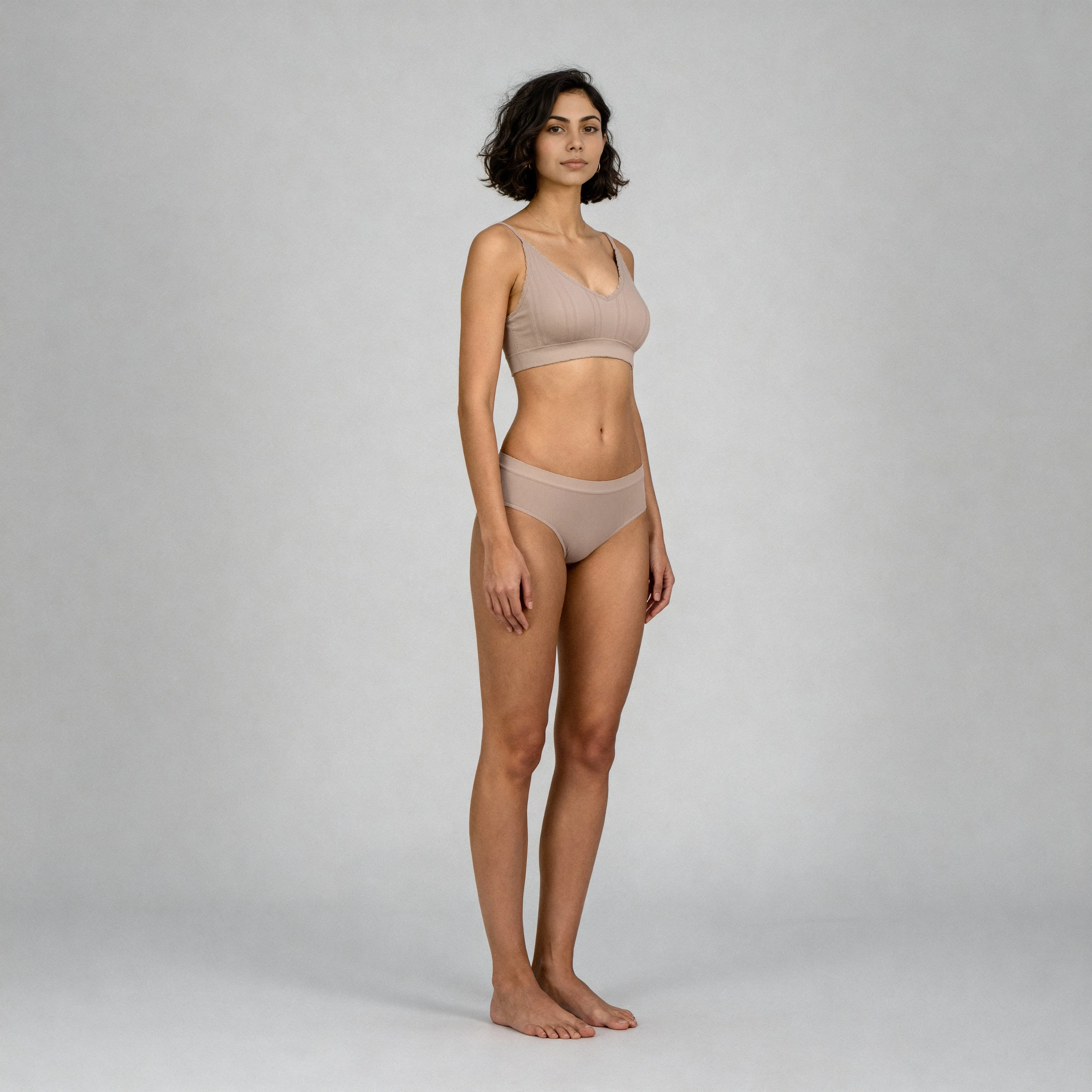 Full Coverage Seamless Beginner Pointelle Bra - Image 2