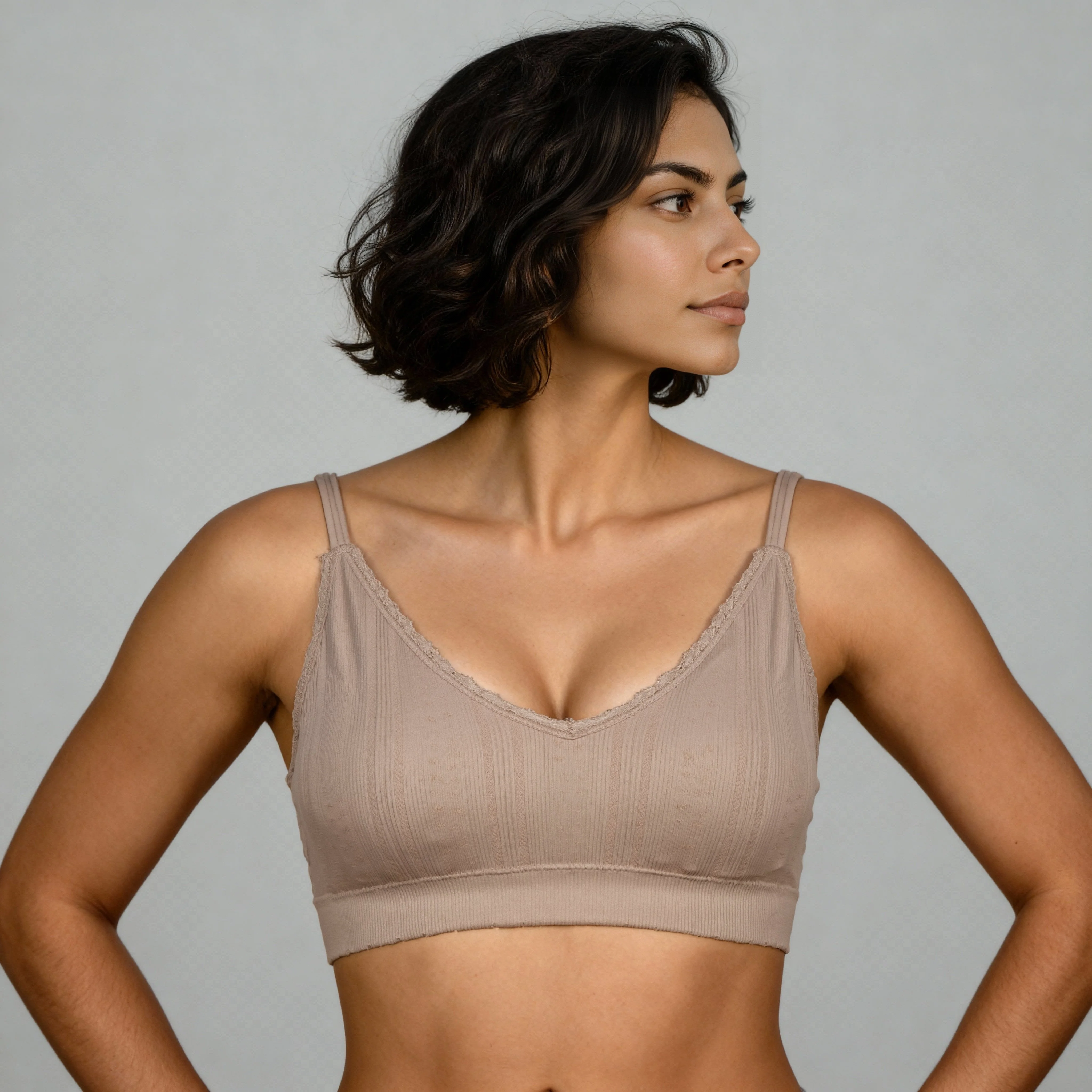 Full Coverage Seamless Beginner Pointelle Bra - Image 4