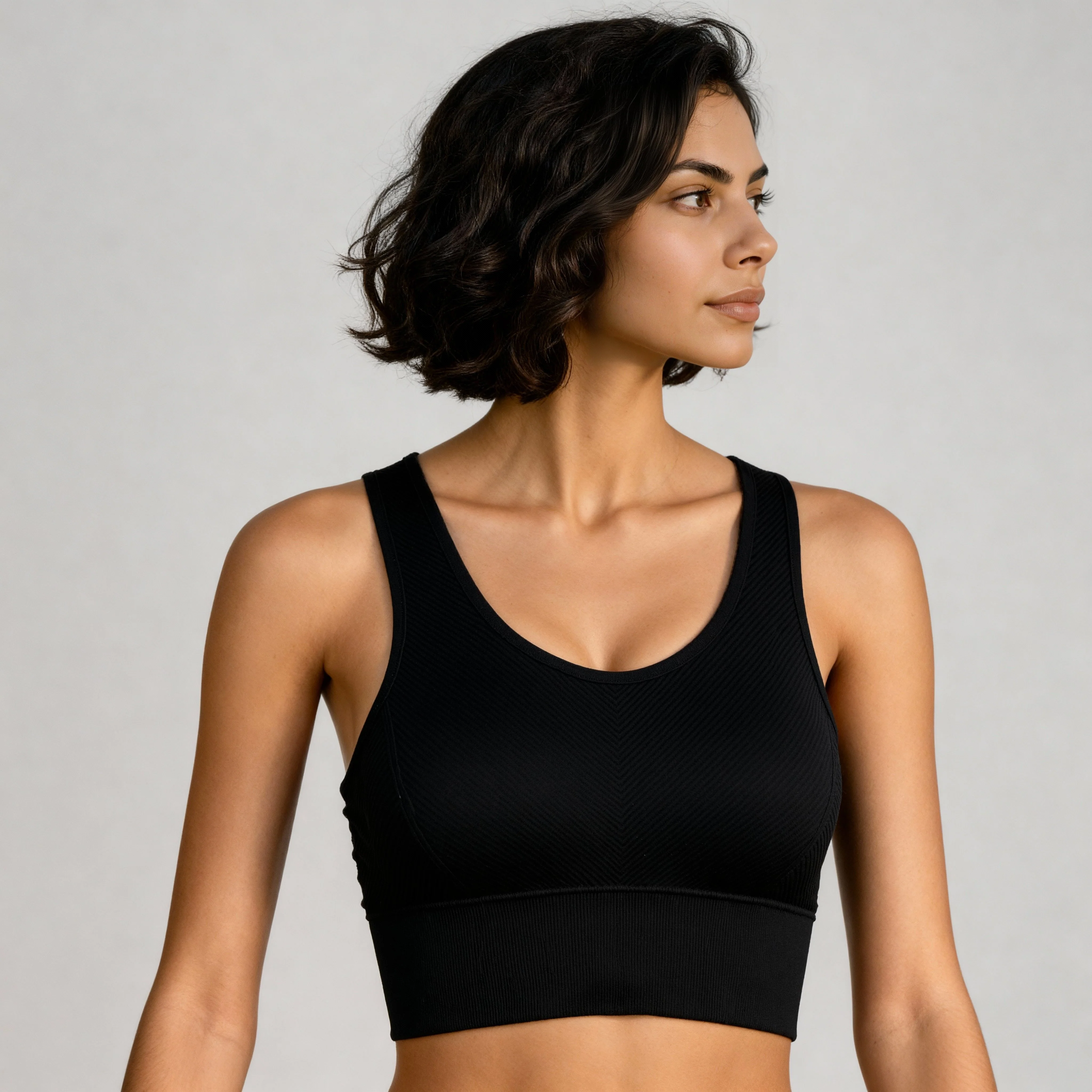 Full Coverage Seamless Racer Back Bra - Image 5