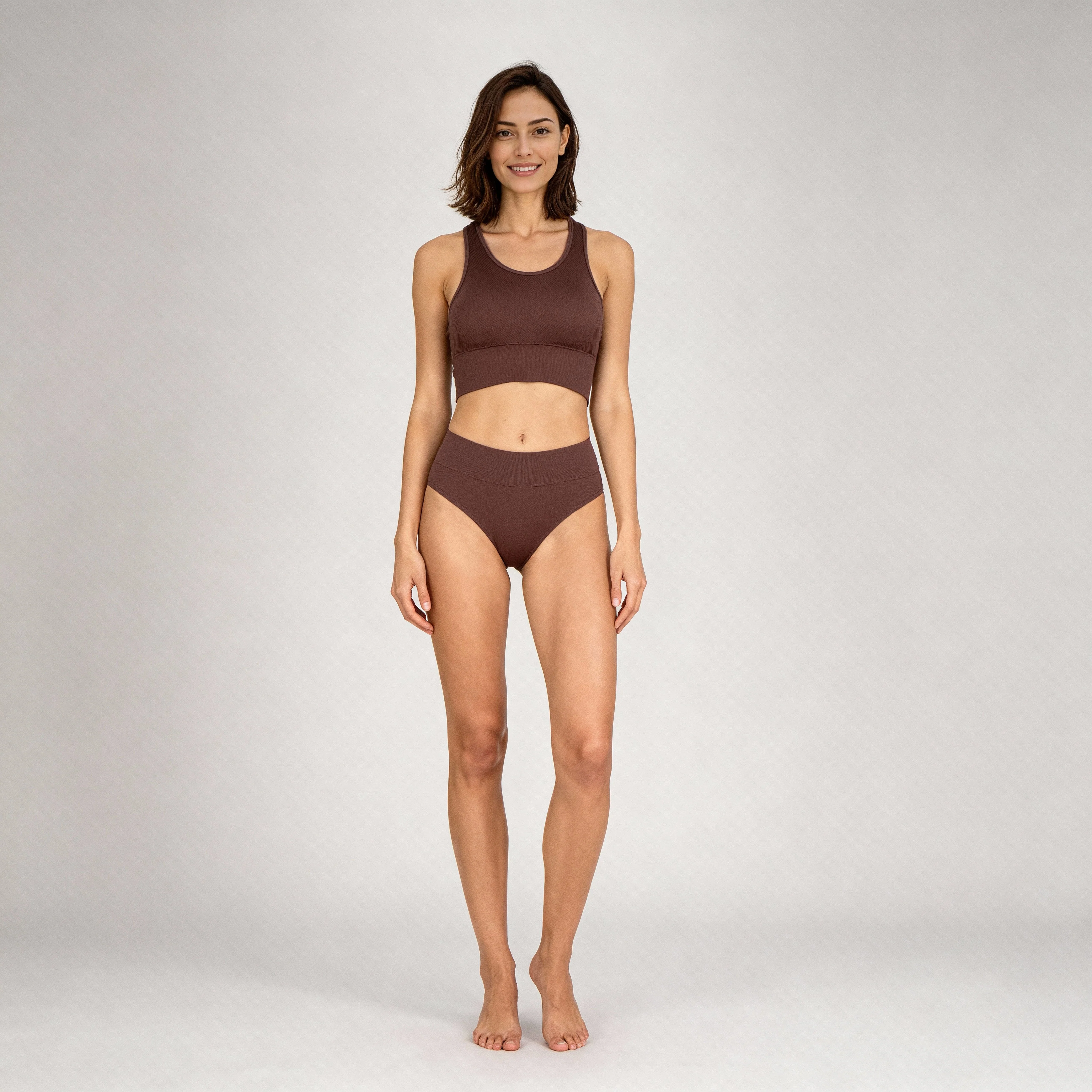 Full Coverage Seamless Racer Back Bra - Image 7