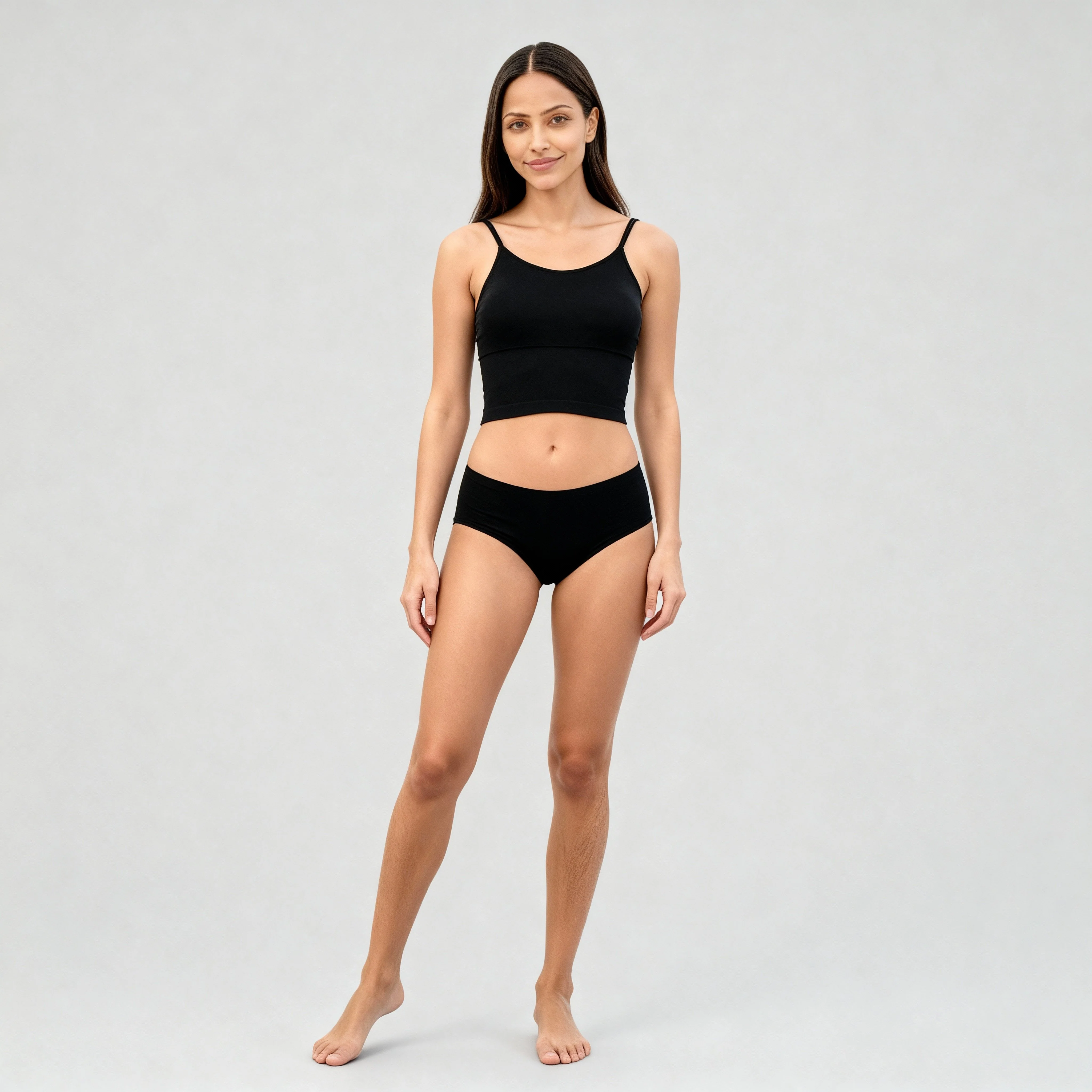 Full Coverage Seamless Ribbed Cami With Pads Bra - Image 6