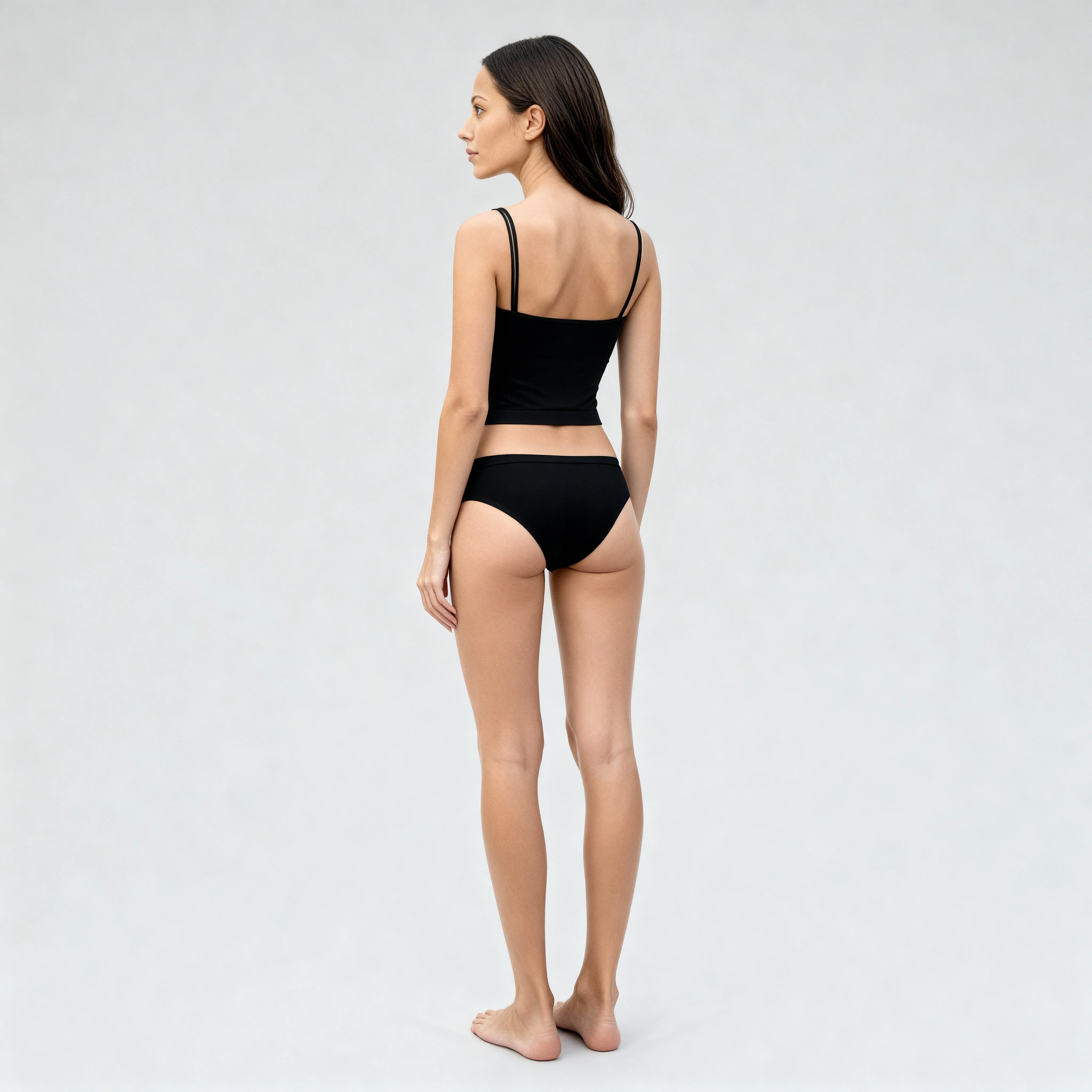 Full Coverage Seamless Ribbed Cami With Pads Bra - Image 7