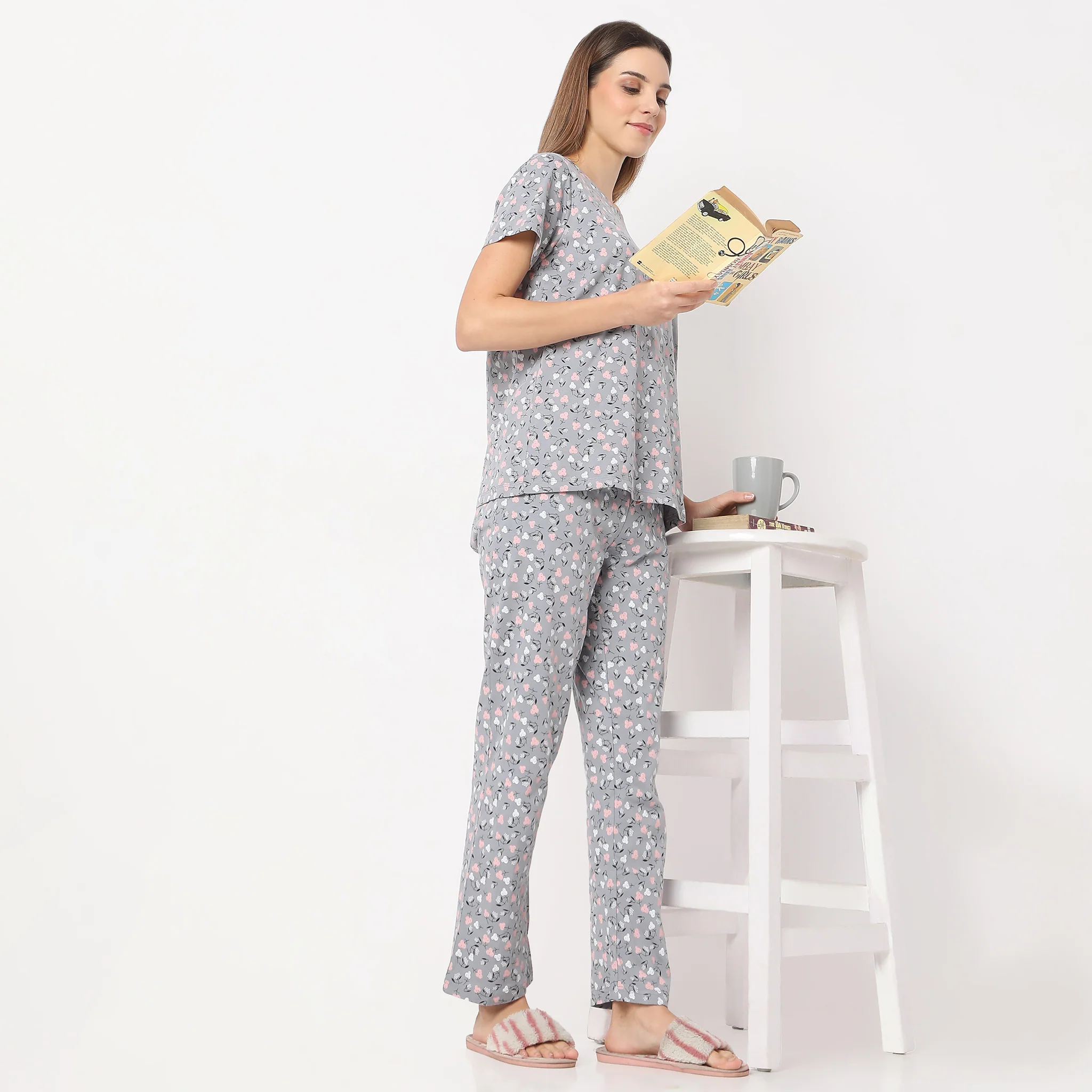 Full Length Floral Core Lounge Pyjamas