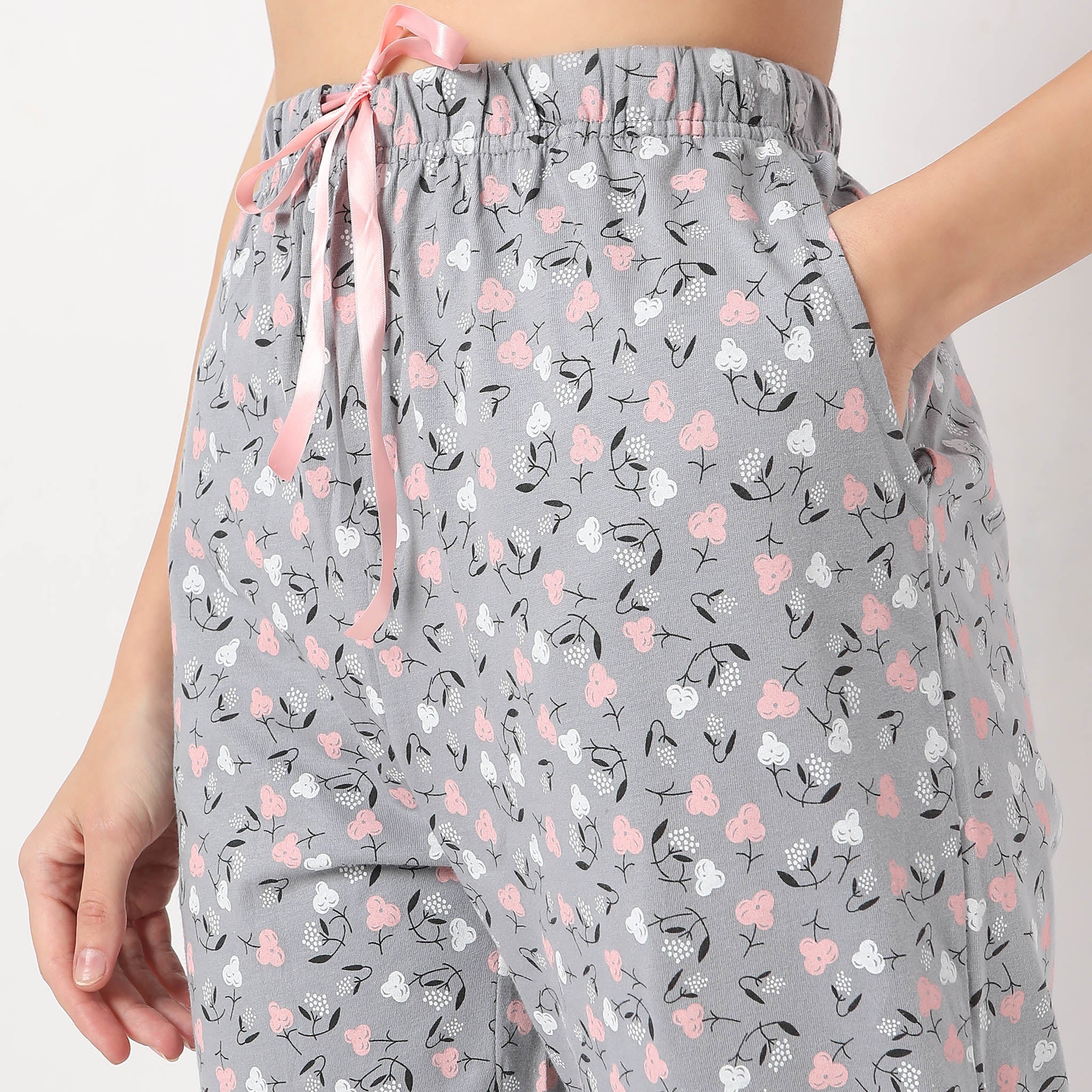Full Length Floral Core Lounge Pyjamas - Image 4