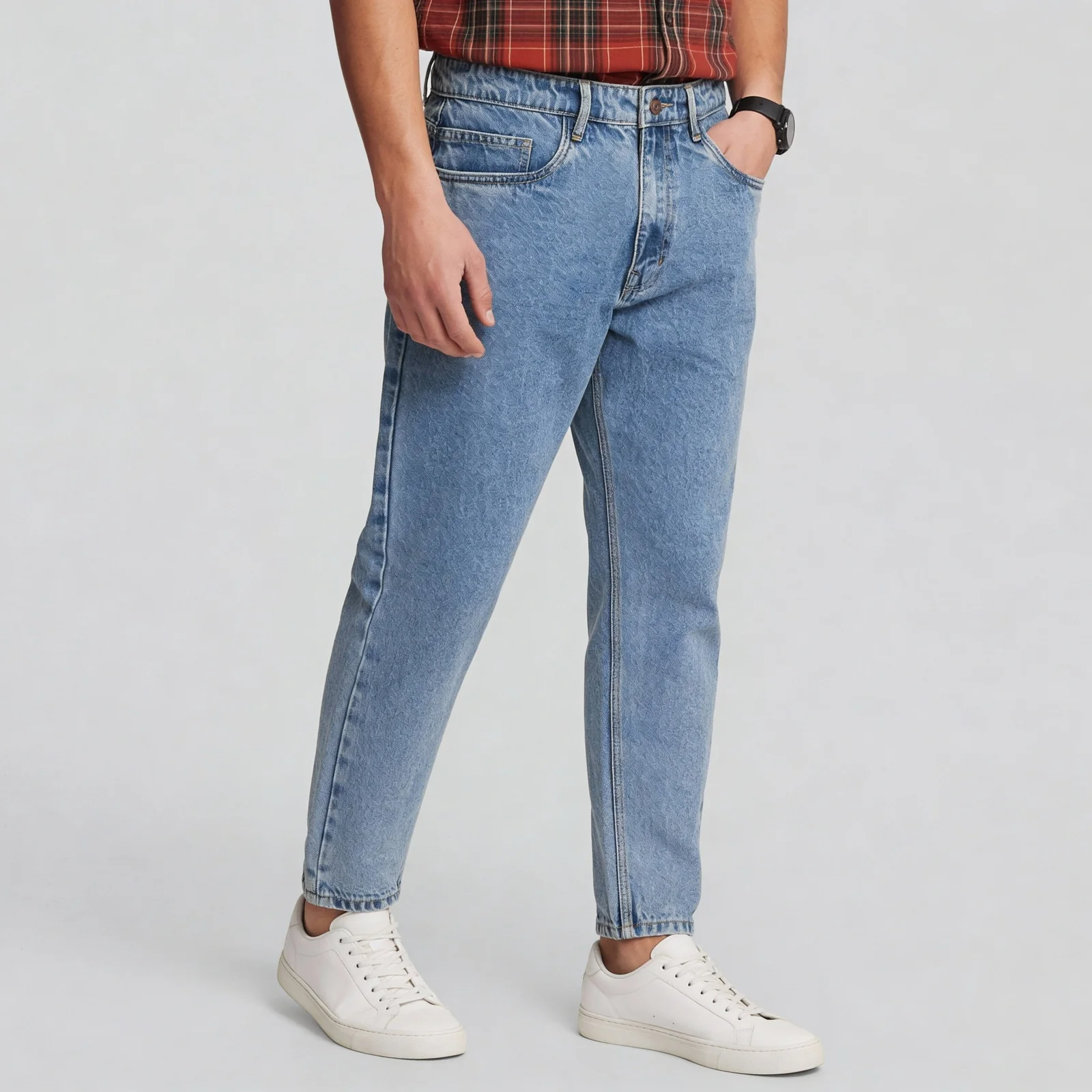 Full Length Stone Washed Jeans - Image 10